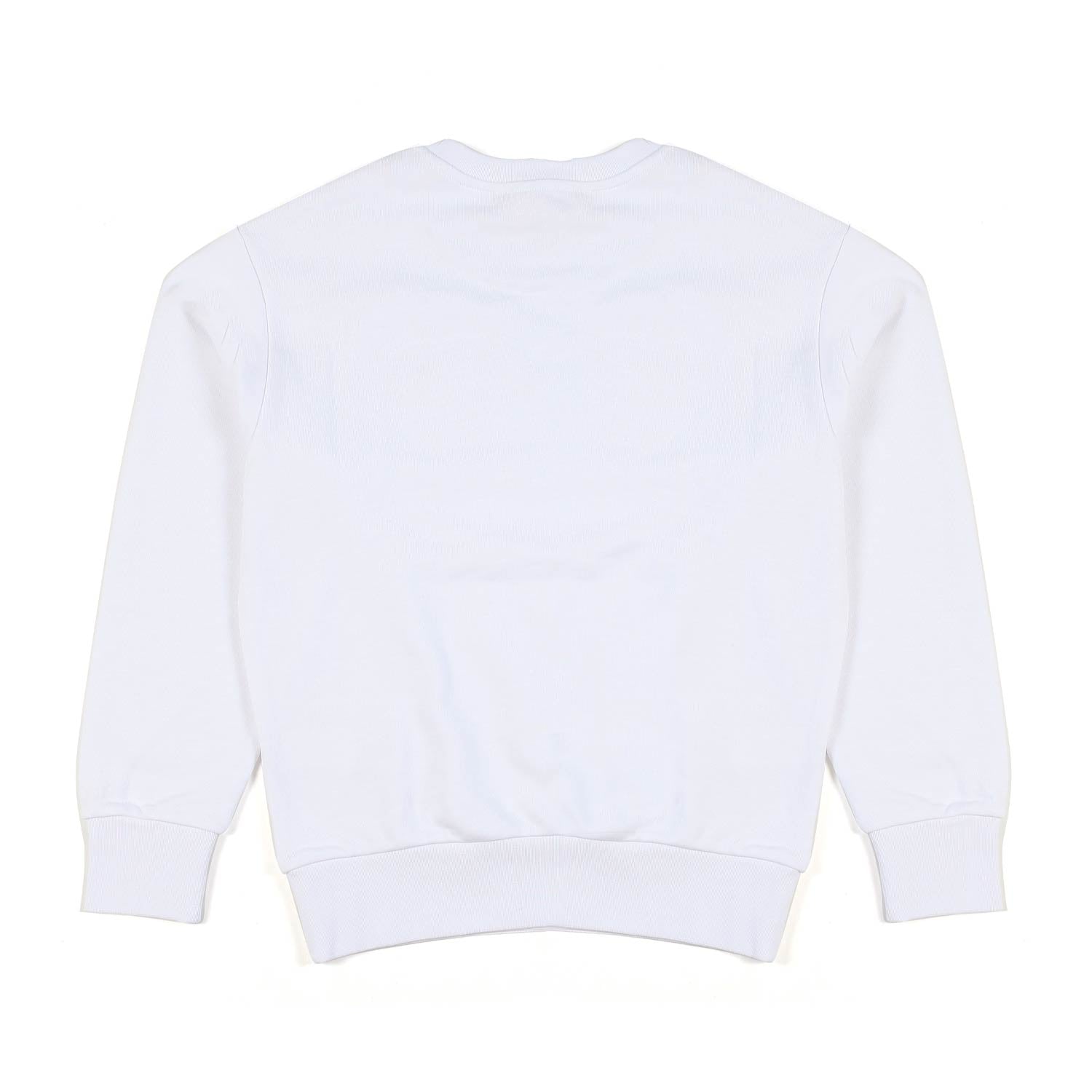 FELPA UNISEX BIANCA CON MONOGRAMMA ORO - annameglio.com abbigliamento moda