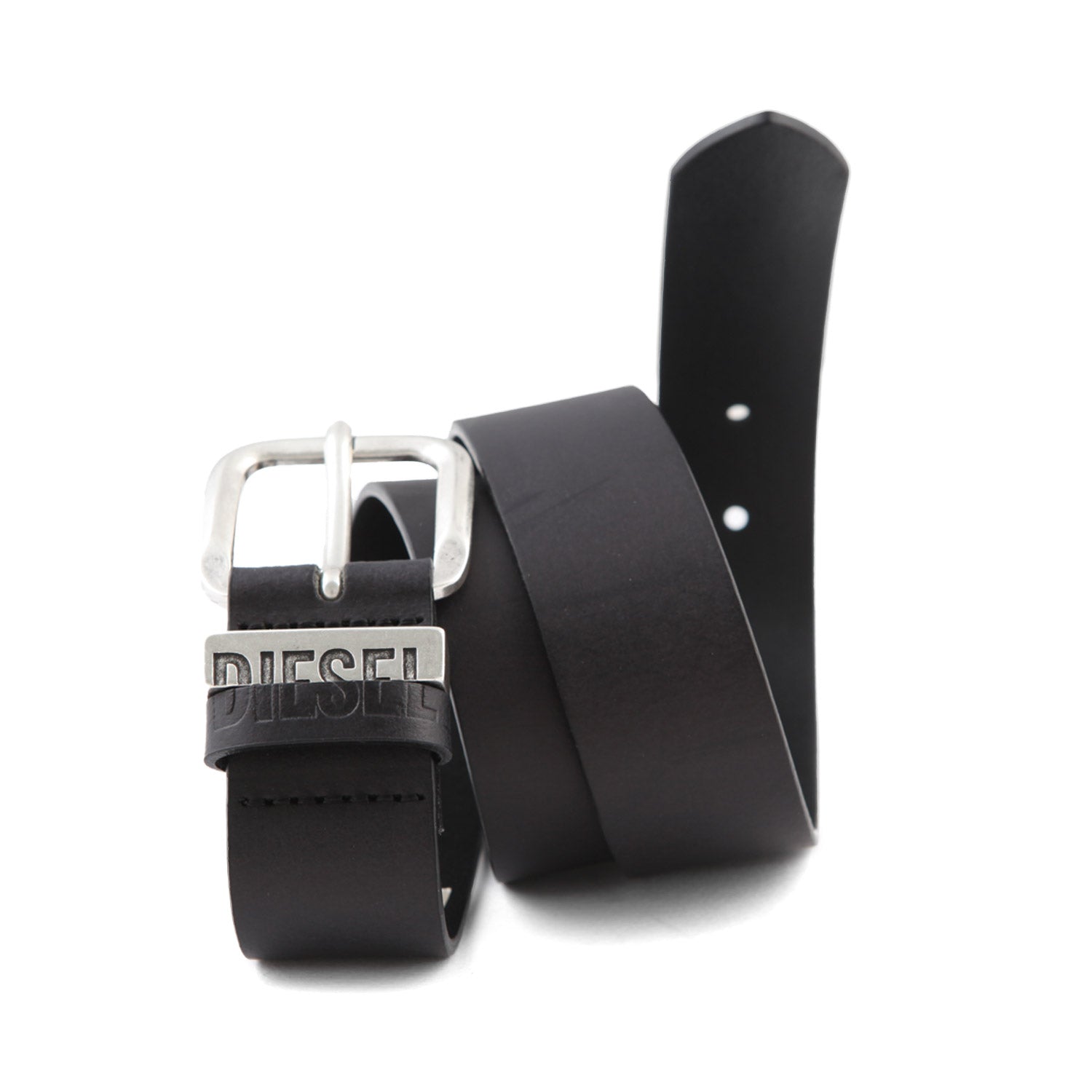 CINTURA UNISEX BVISIBLE IN PELLE NERA - annameglio.com abbigliamento moda