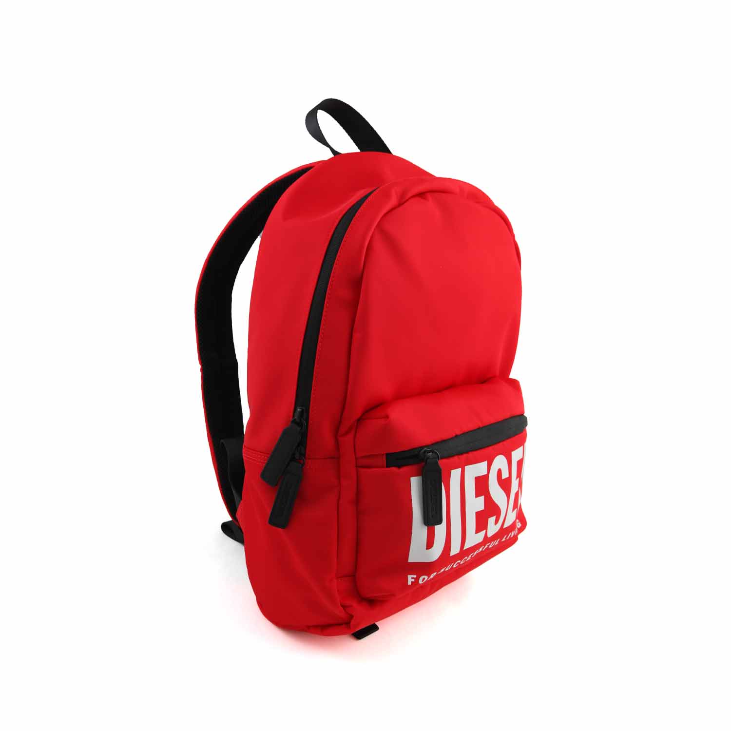 ZAINO UNISEX ROSSO E NERO CON LOGO BIANCO - annameglio.com abbigliamento moda