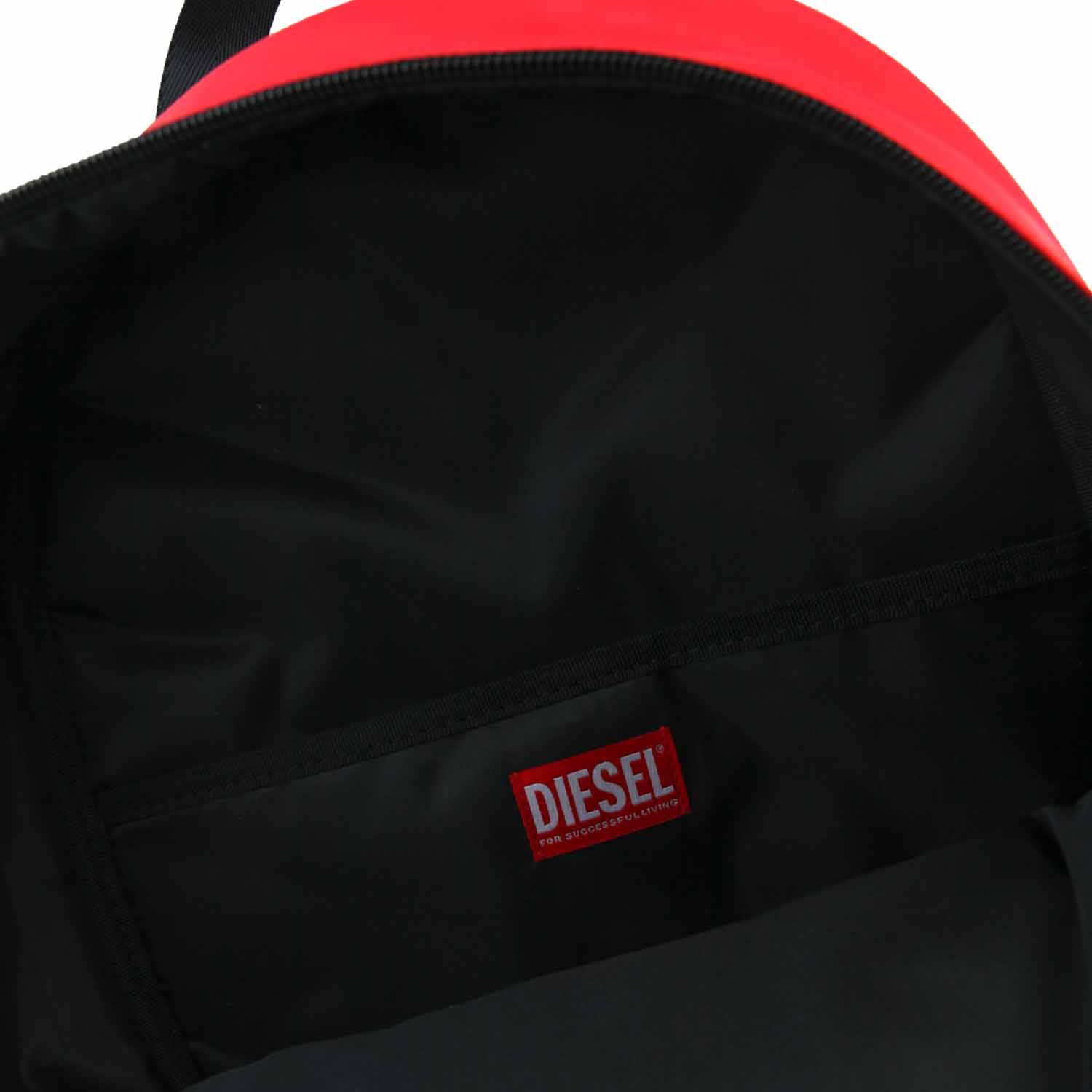 ZAINO UNISEX ROSSO E NERO CON LOGO BIANCO - annameglio.com abbigliamento moda