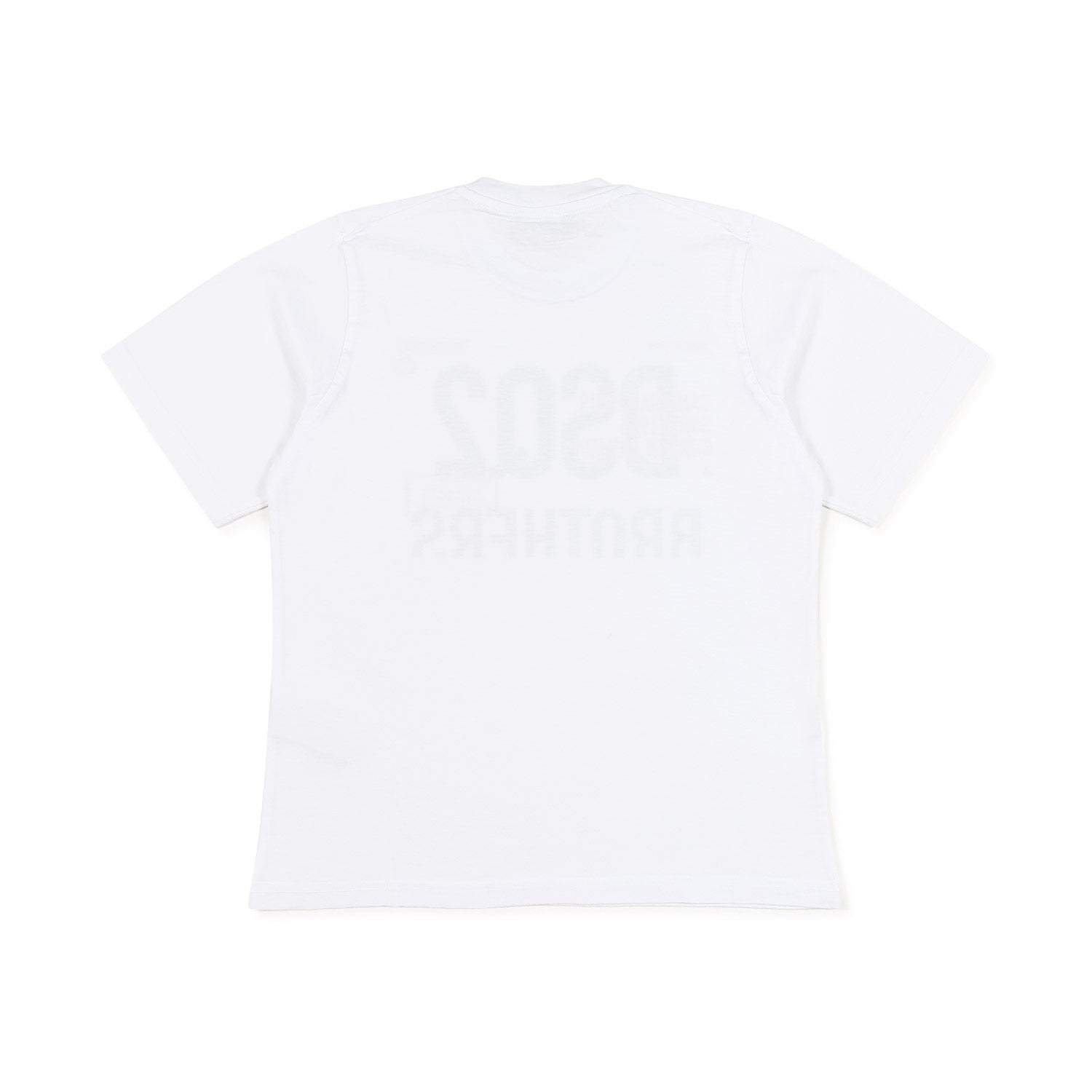 MAGLIETTA BIANCA CON STAMPE NERE E ROSSE - annameglio.com abbigliamento moda