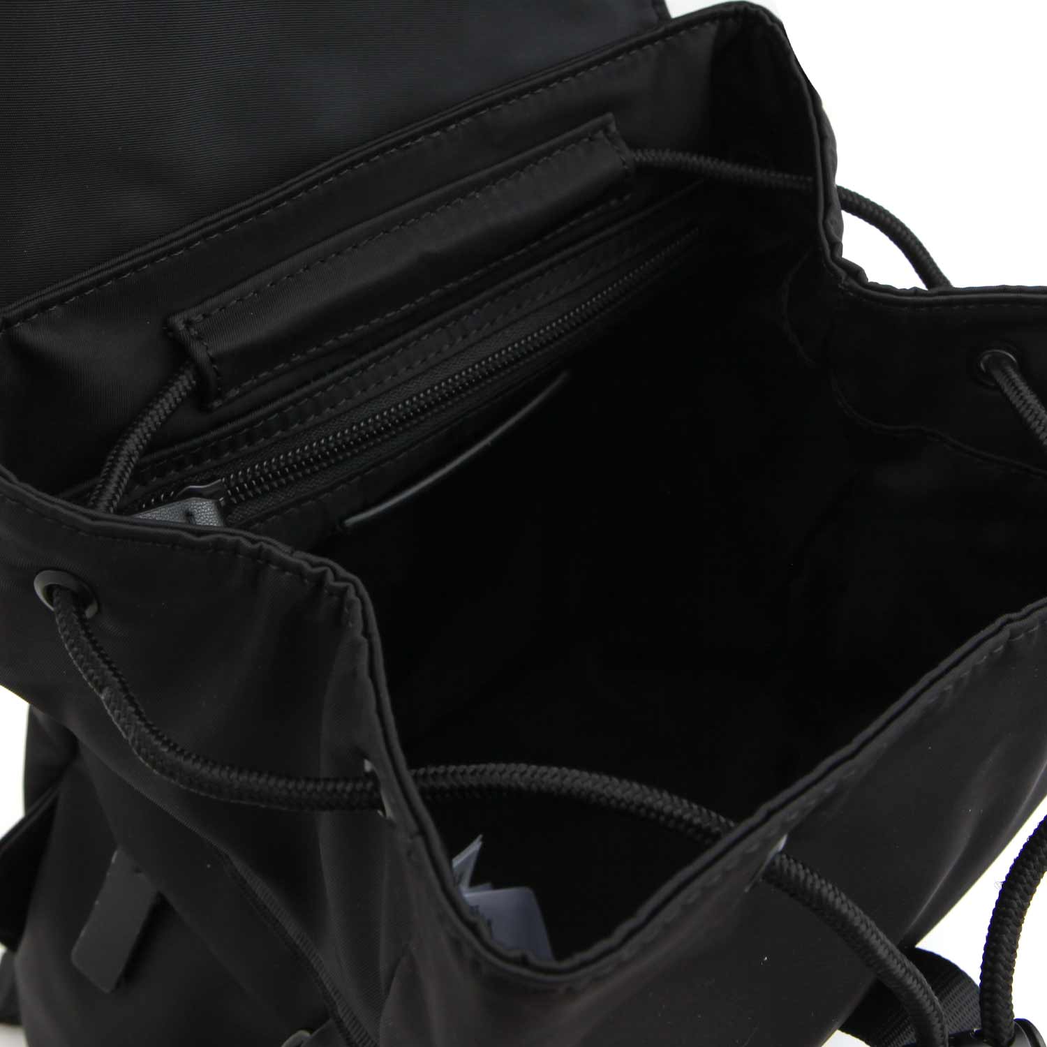 ZAINO NERO CON LOGO BIANCO BAMBINA E TEENAGER - annameglio.com abbigliamento moda