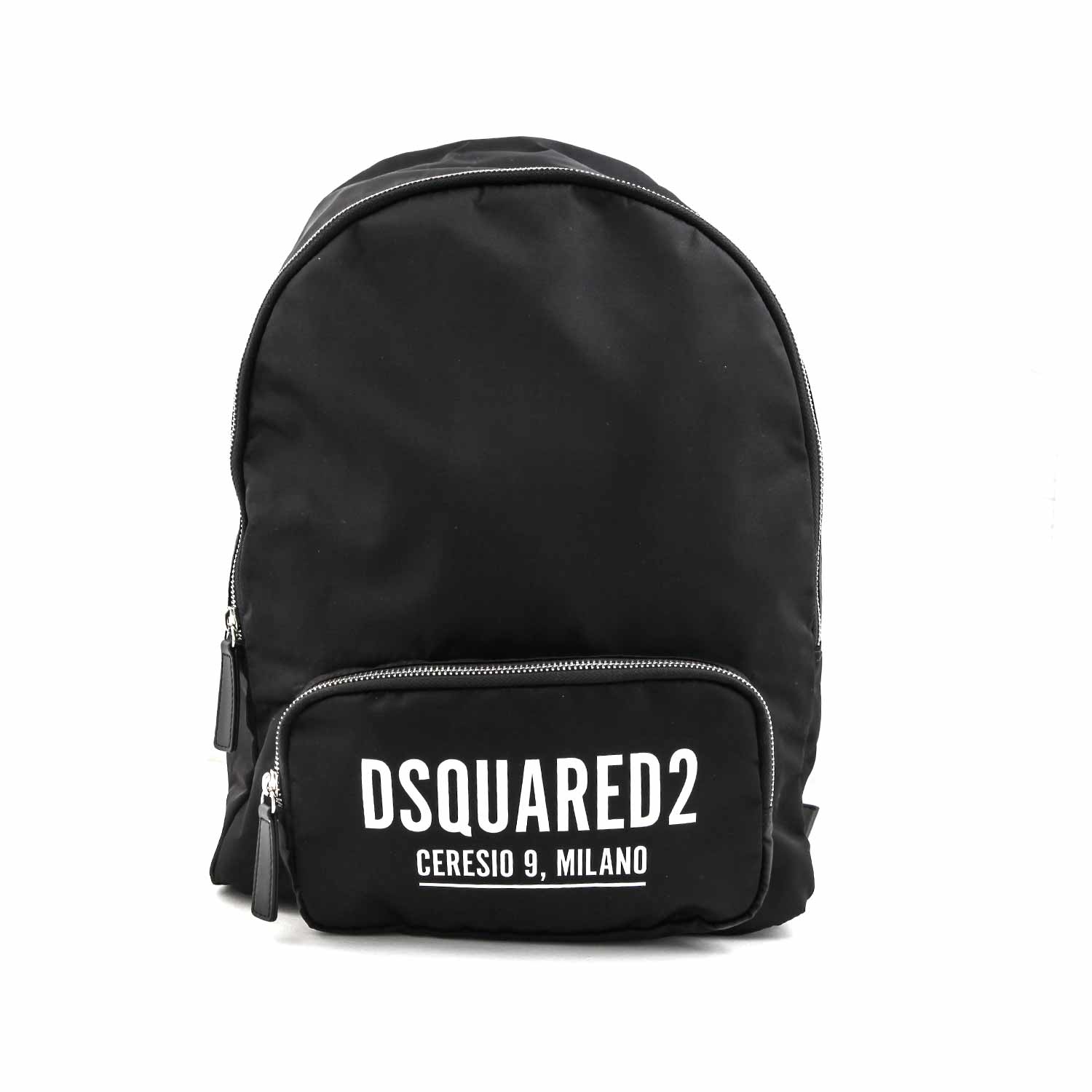 ZAINO UNISEX NERO CON LOGO BIANCO - annameglio.com abbigliamento moda