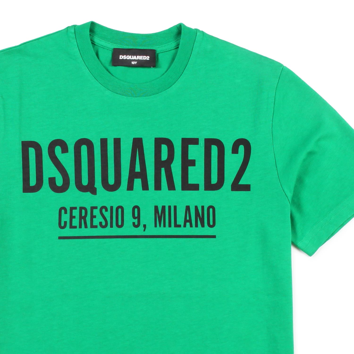 T-SHIRT UNISEX VERDE CON LOGO NERO JR E TEEN - annameglio.com abbigliamento moda