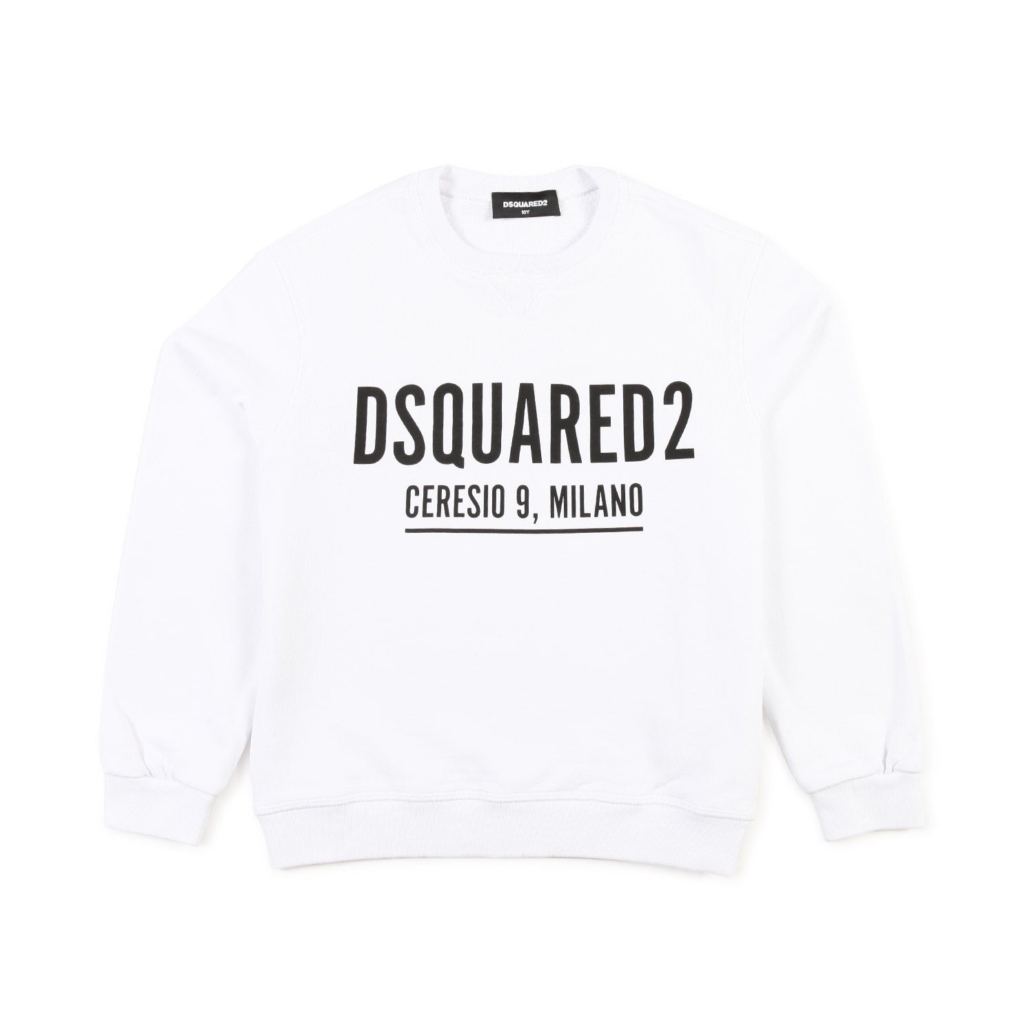 FELPA UNISEX BIANCA CON LOGO CERESIO JR E TEEN - annameglio.com abbigliamento moda