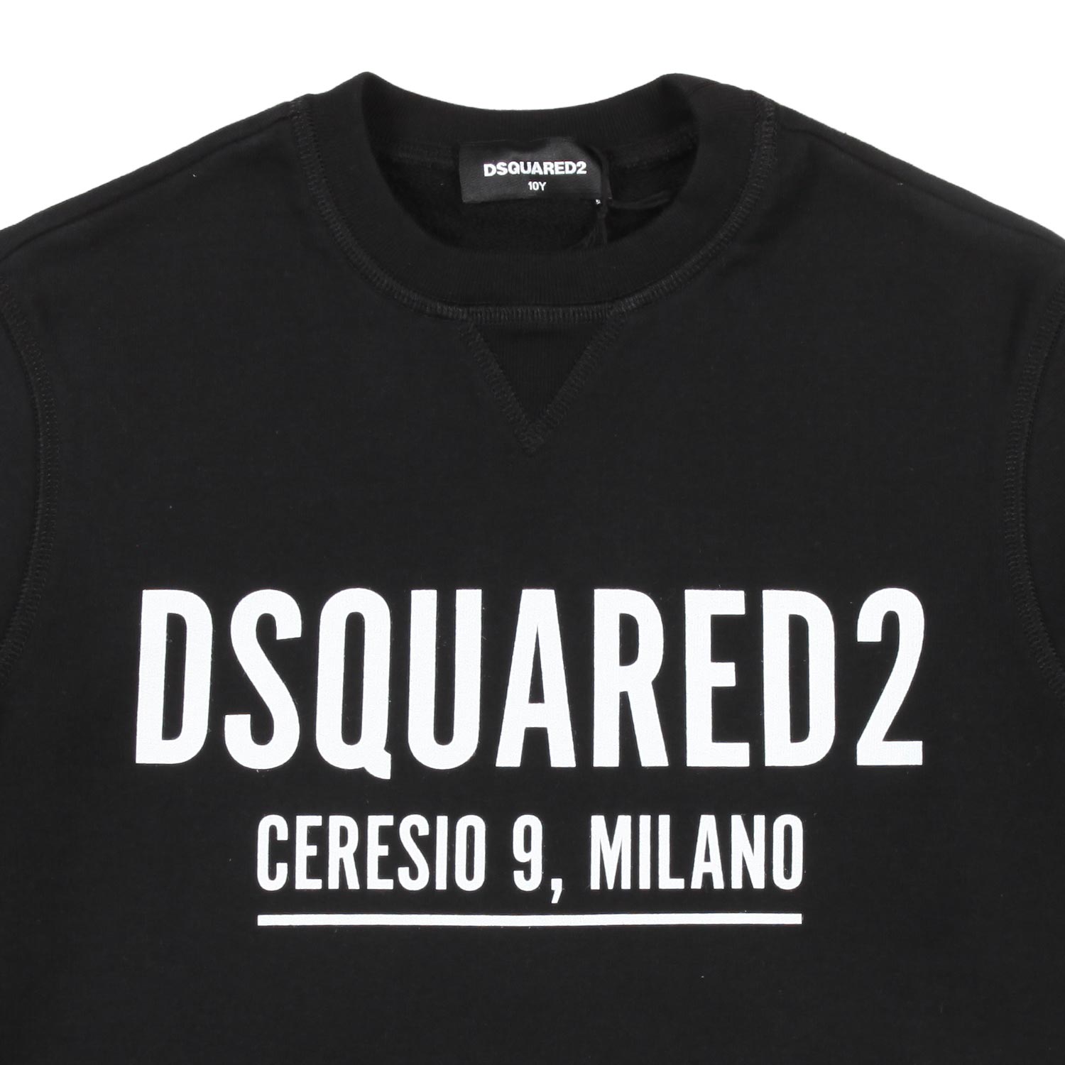 FELPA UNISEX NERA CON LOGO CERESIO JR E TEEN - annameglio.com abbigliamento moda