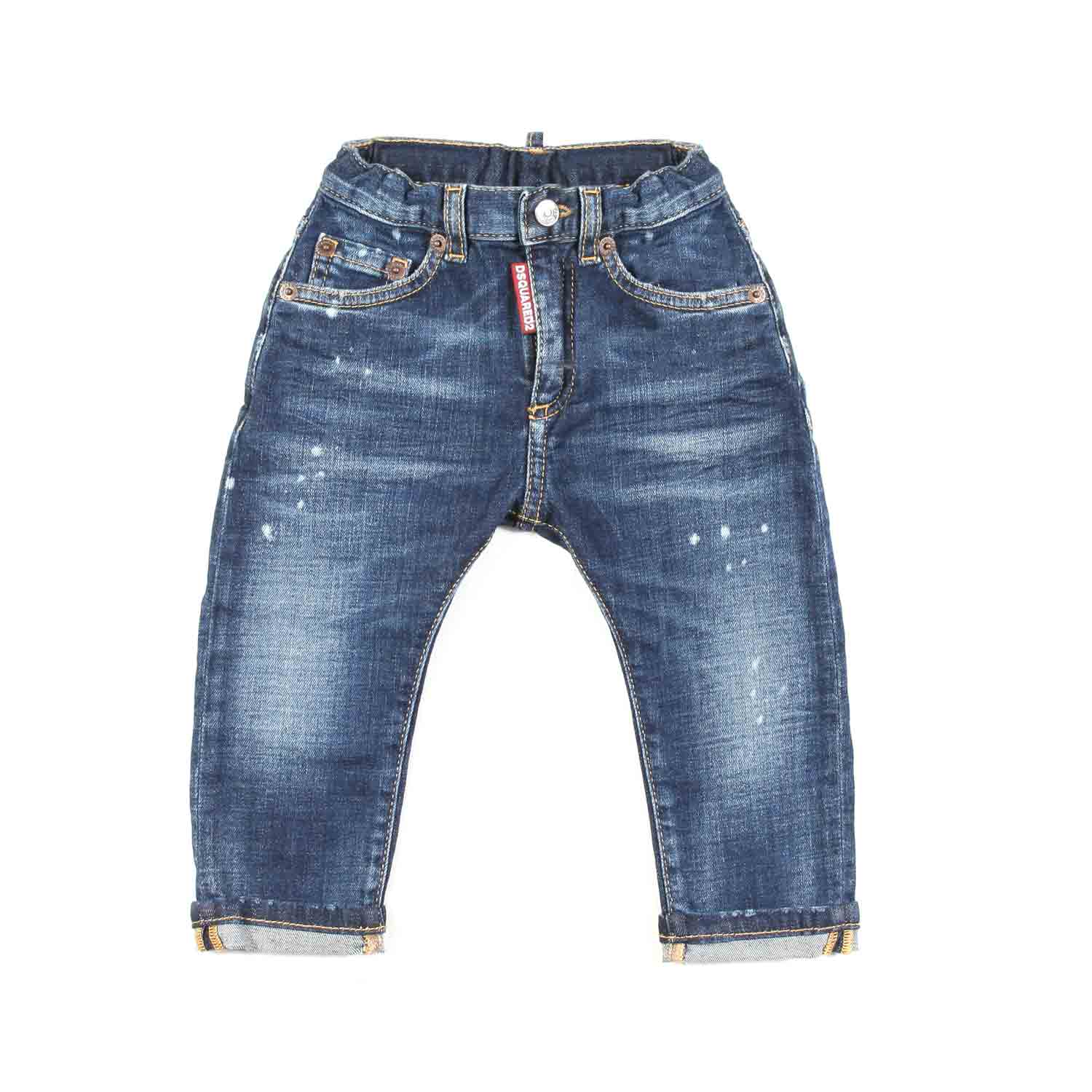MINI JEANS STONE WASHED BLU BIMBO - annameglio.com abbigliamento moda