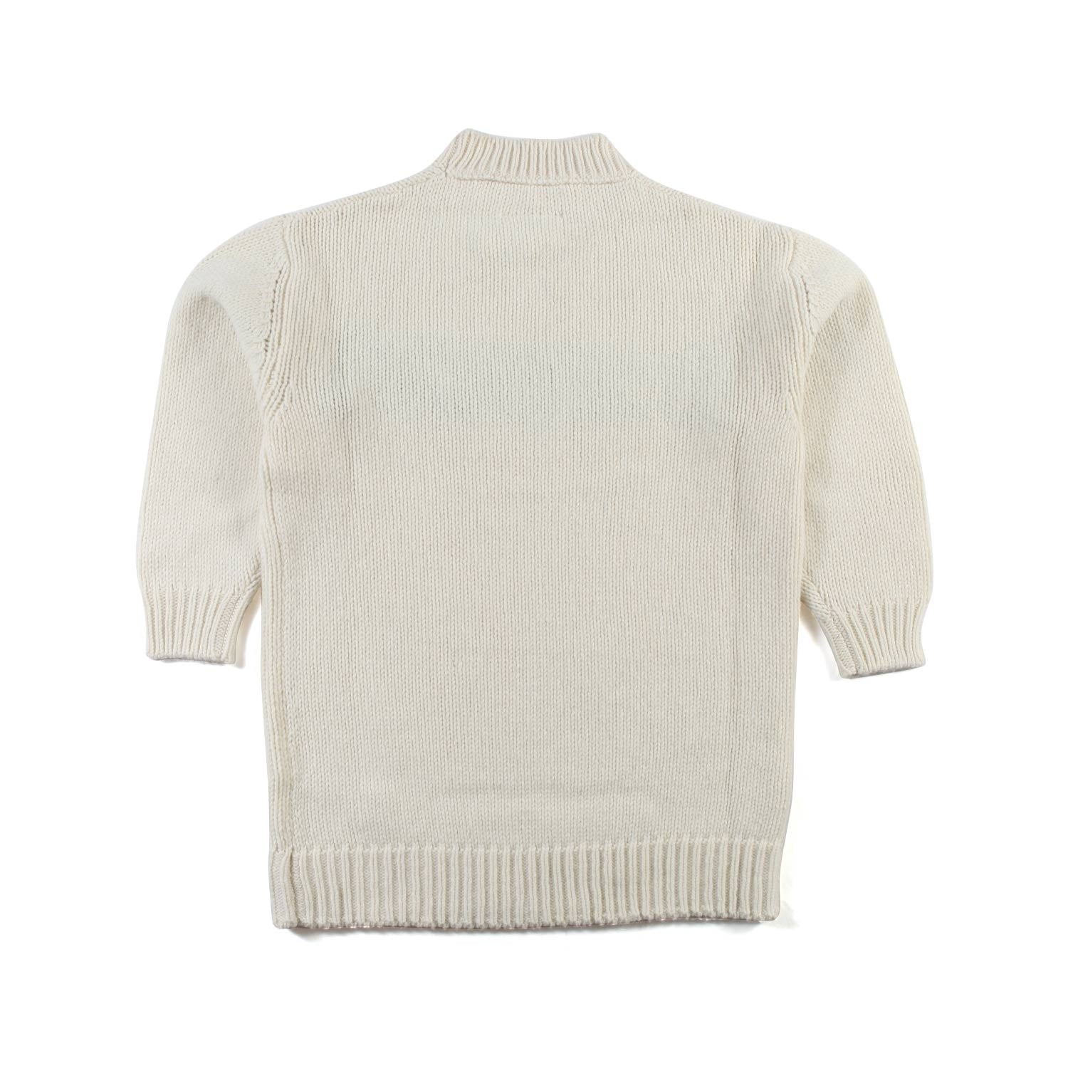 ABITO MAXI-MAGLIA PANNA CON LOGO NERO - annameglio.com abbigliamento moda