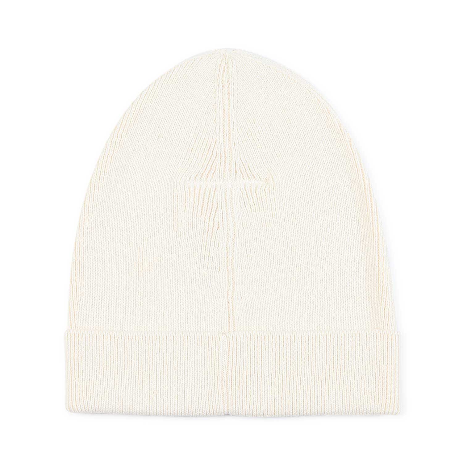 CAPPELLO UNISEX BIANCO PANNA CON LOGO NERO - annameglio.com abbigliamento moda
