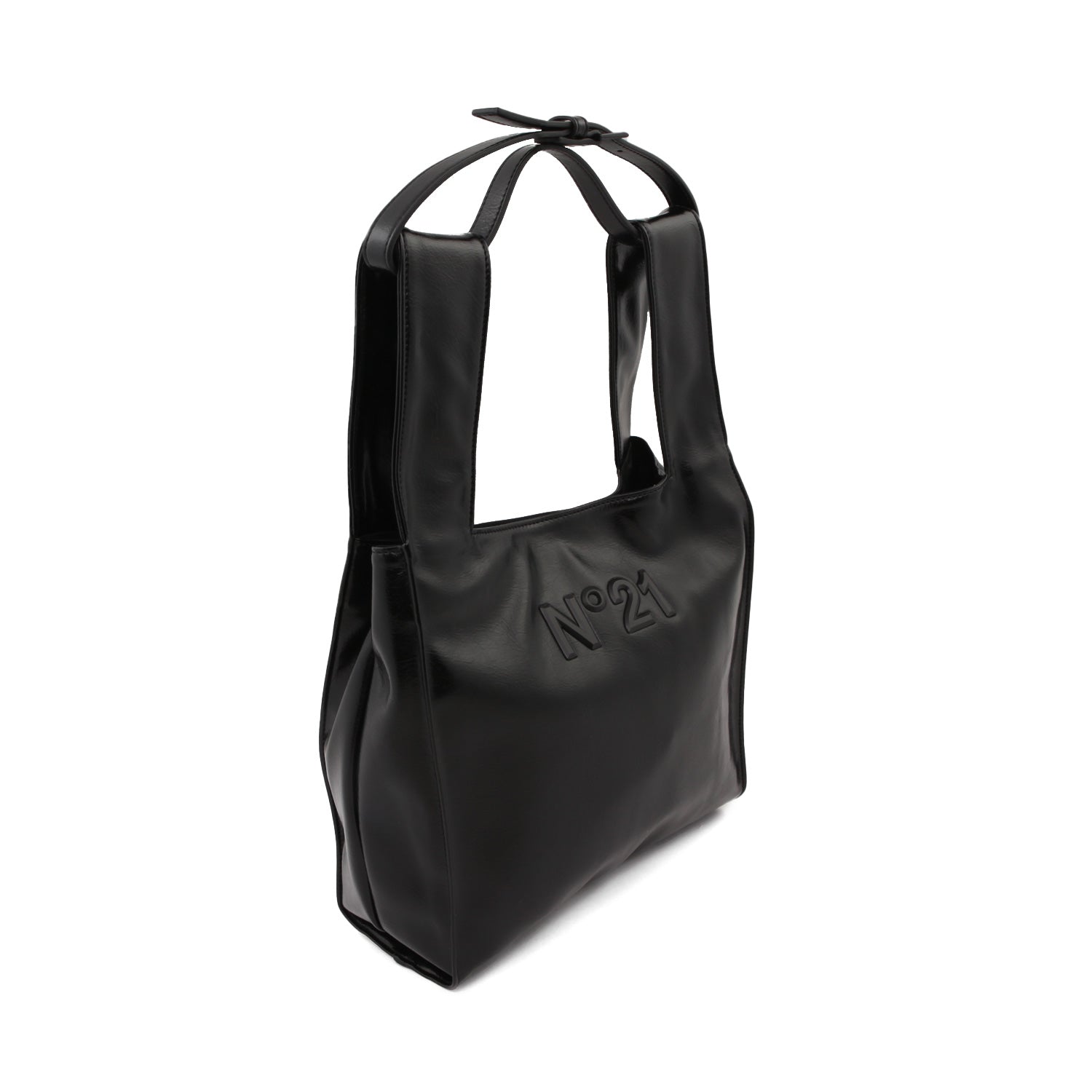 BORSA SHOPPER NERA CON LOGO BAMBINA E TEEN - annameglio.com abbigliamento moda