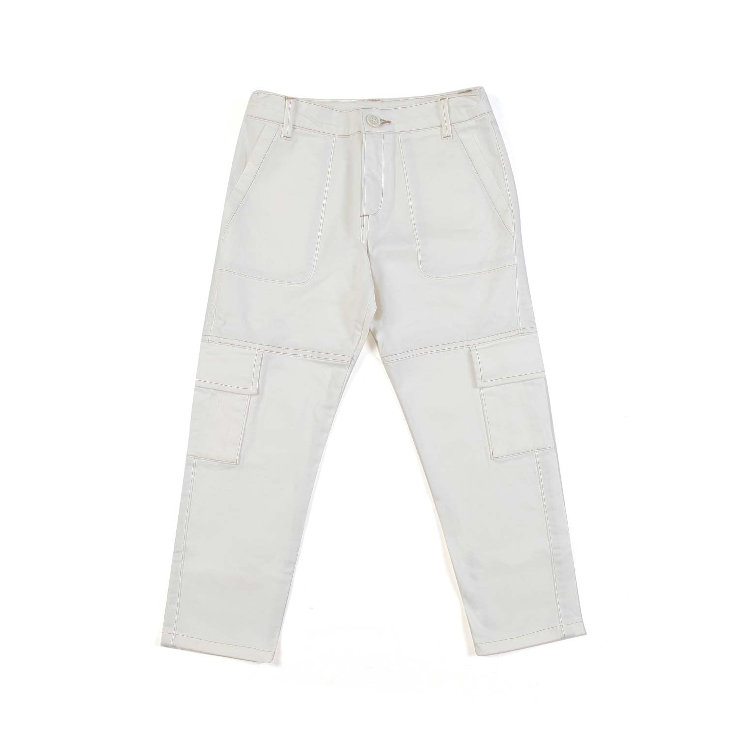 PANTALONE CARGO BIANCO CALDO BAMBINO E TEENAGER - annameglio.com abbigliamento moda