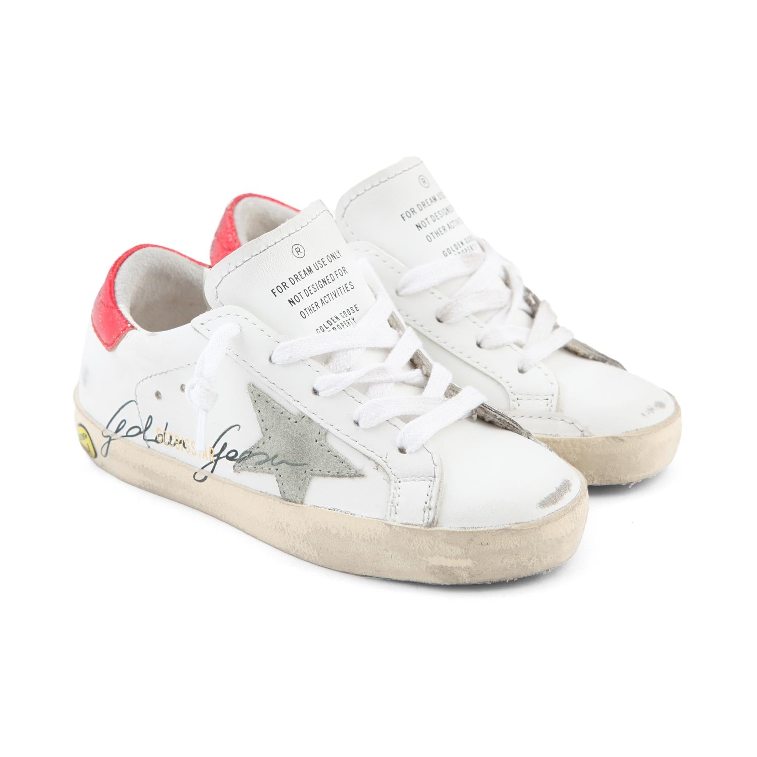 SNEAKER SSTAR BIANCA E ROSSA BABY UNISEX - annameglio.com abbigliamento moda