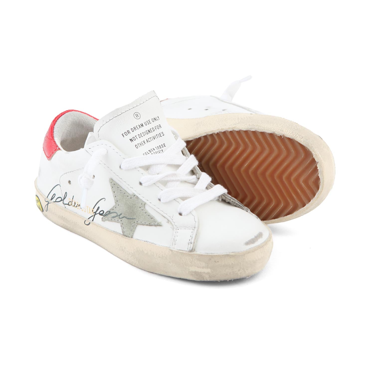 SNEAKER SSTAR BIANCA E ROSSA BABY UNISEX - annameglio.com abbigliamento moda