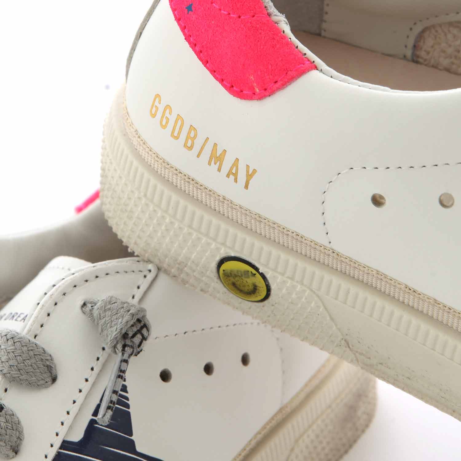 SNEAKER GGDB MAY BIANCA E ROSA FLUO RAGAZZA - annameglio.com abbigliamento moda