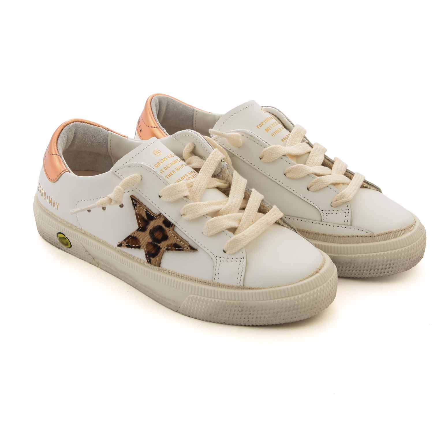 SNEAKER GGDB MAY CON STELLA LEOPARDATA BAMBINA JR - annameglio.com abbigliamento moda