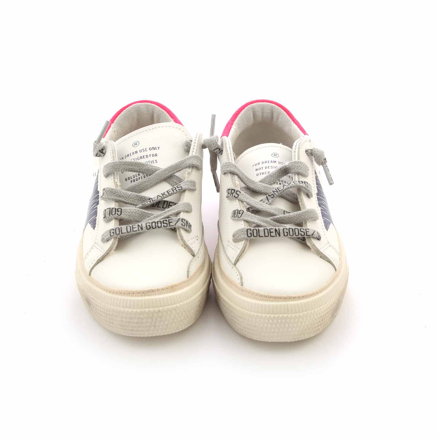 SNEAKER GGDB MAY BIANCA E ROSA FLUO BAMBINA - annameglio.com abbigliamento moda