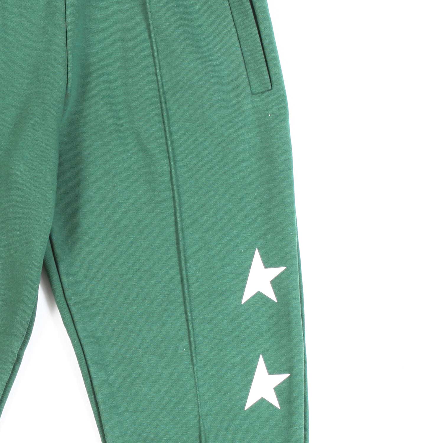 PANTALONE TUTA VERDE CON STELLE BIANCHE - annameglio.com abbigliamento moda