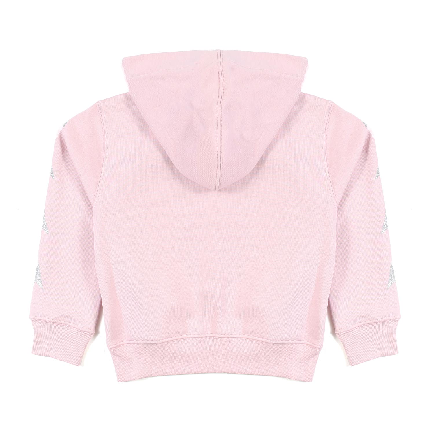 FELPA HOODIE ROSA CON STELLE SILVER BAMBINA - annameglio.com abbigliamento moda