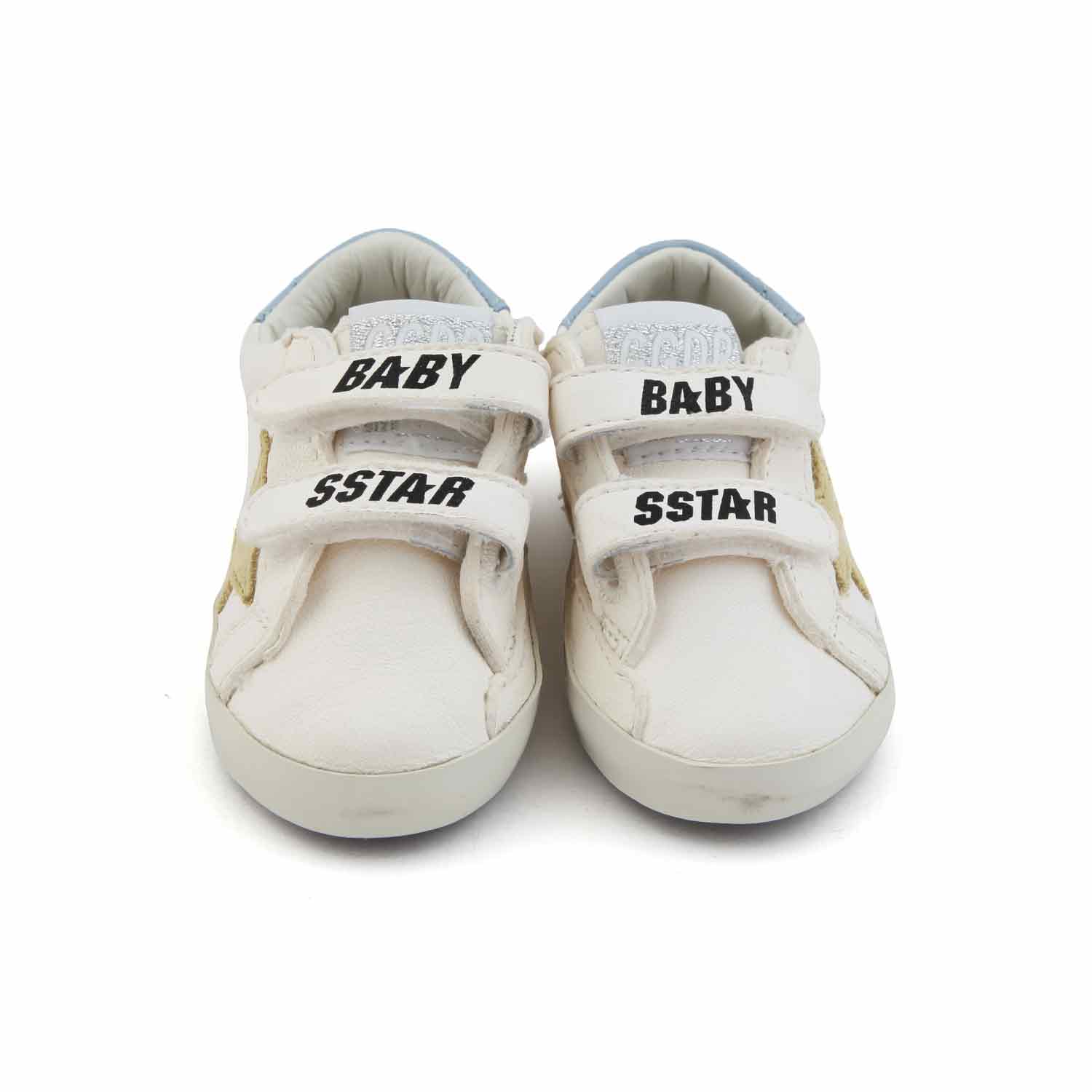 SNEAKER GGDB SSTAR BIANCA CON STELLA ORO NEONATA - annameglio.com abbigliamento moda