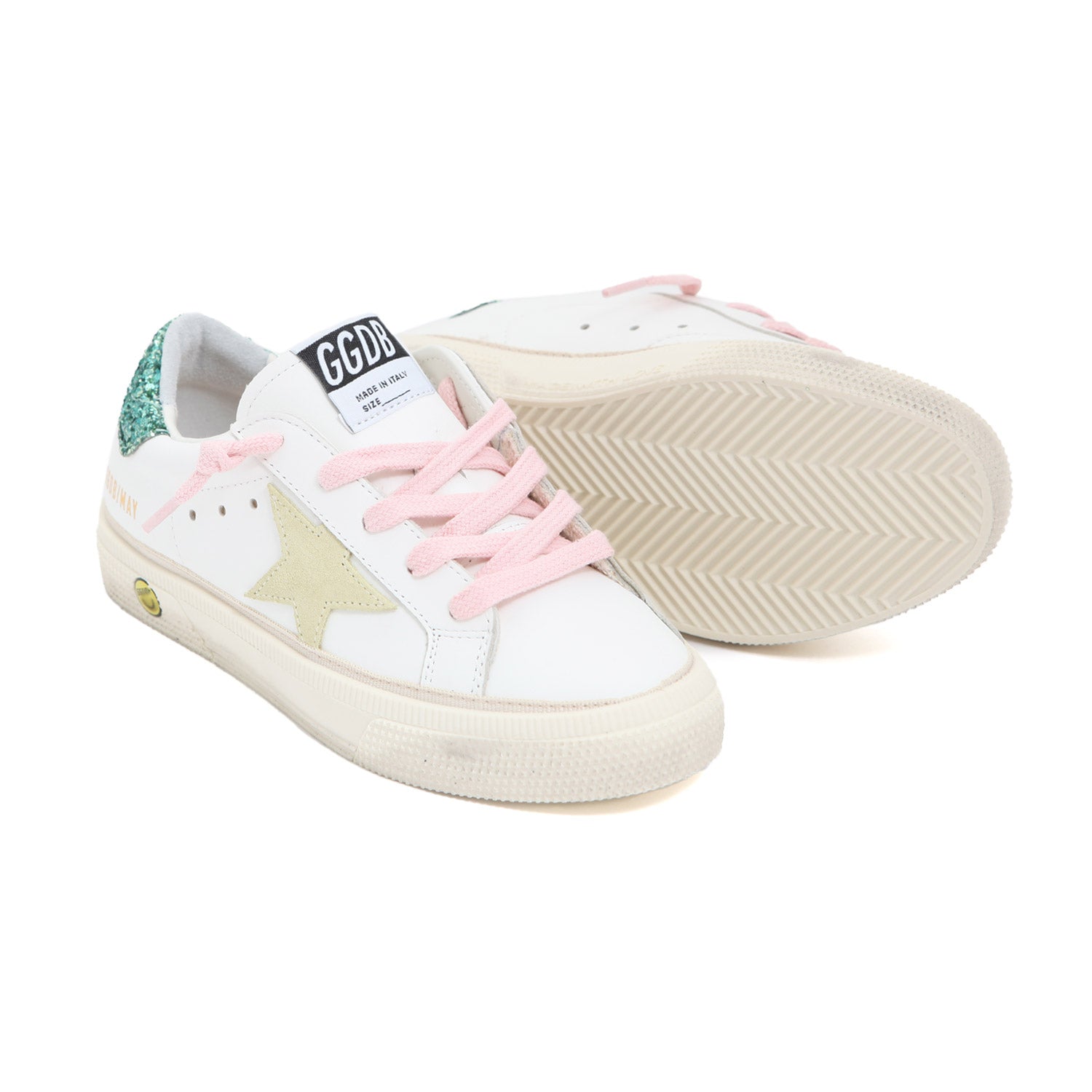 SNEAKER GGDB MAY BIANCA, VERDE E ROSA RAGAZZA - annameglio.com abbigliamento moda