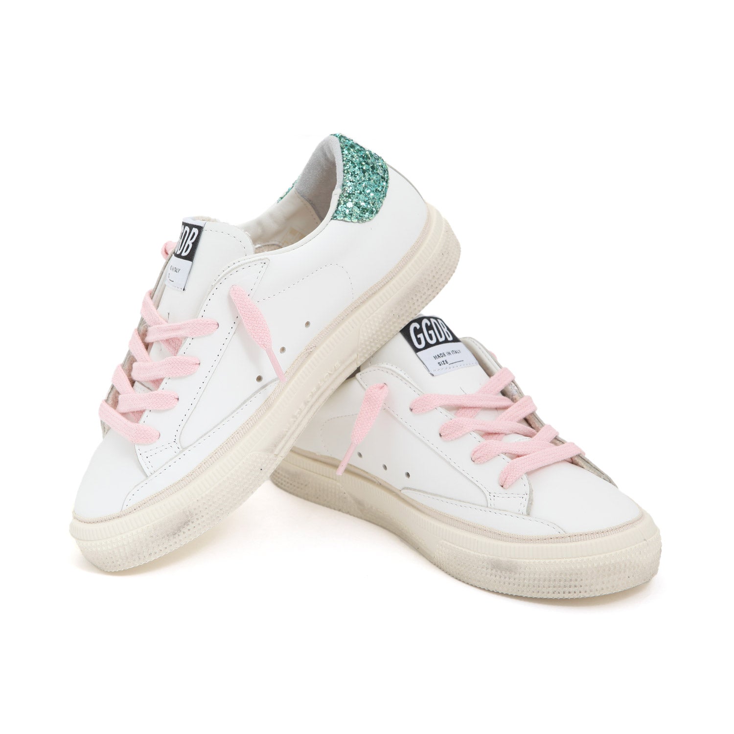 SNEAKER GGDB MAY BIANCA, VERDE E ROSA RAGAZZA - annameglio.com abbigliamento moda