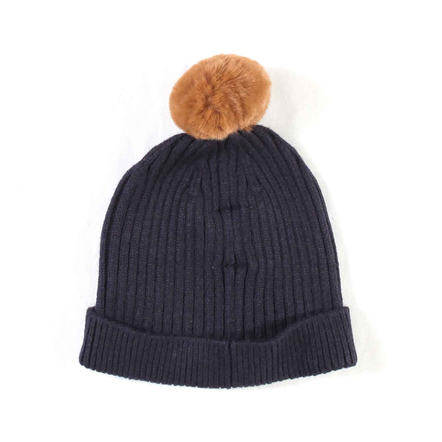 CAPPELLO BLU SCURO E CAMMELLO BAMBINO - annameglio.com abbigliamento moda