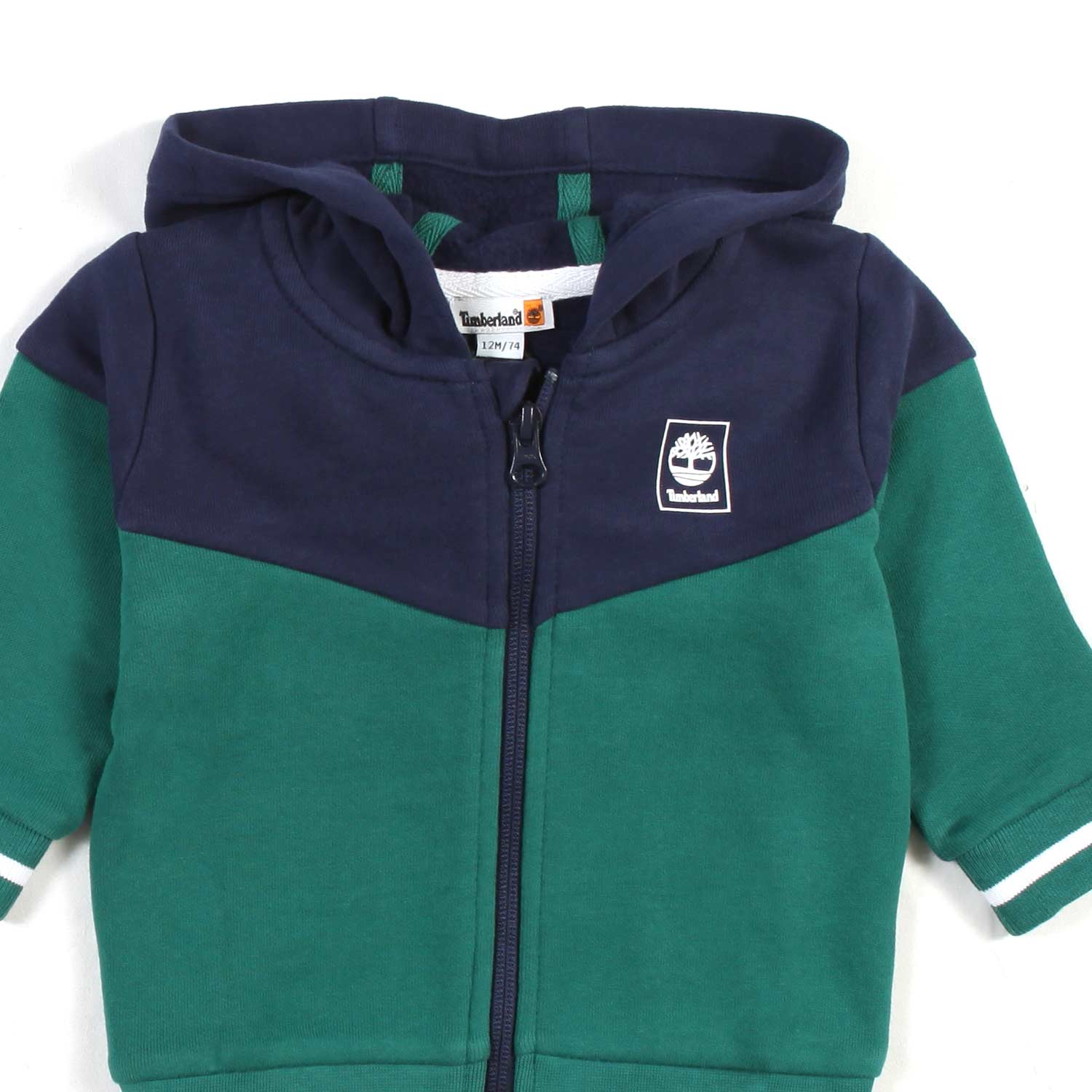 FELPA COLOR BLOCK BLU NAVY E VERDE BAMBINO - annameglio.com abbigliamento moda