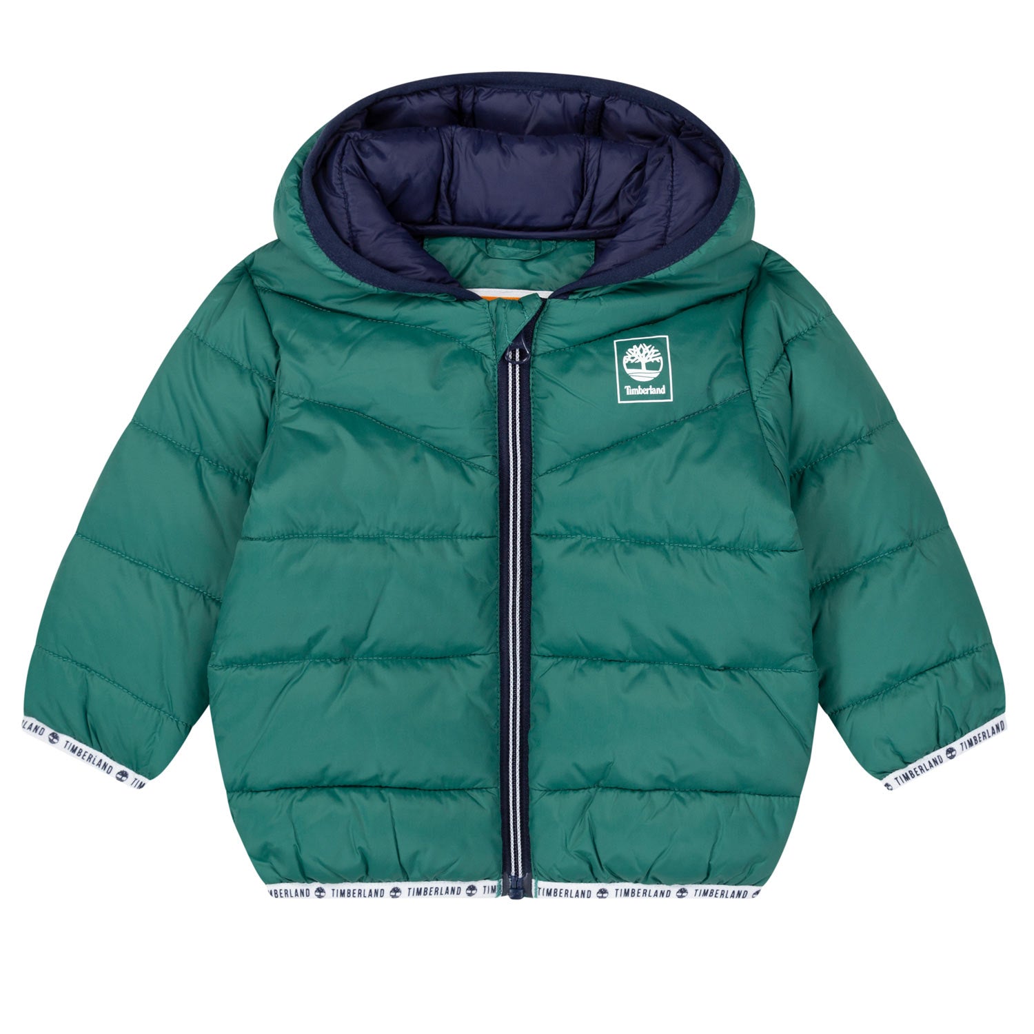 GIUBBOTTO VERDE CON DETTAGLI BLU BAMBINO - annameglio.com abbigliamento moda