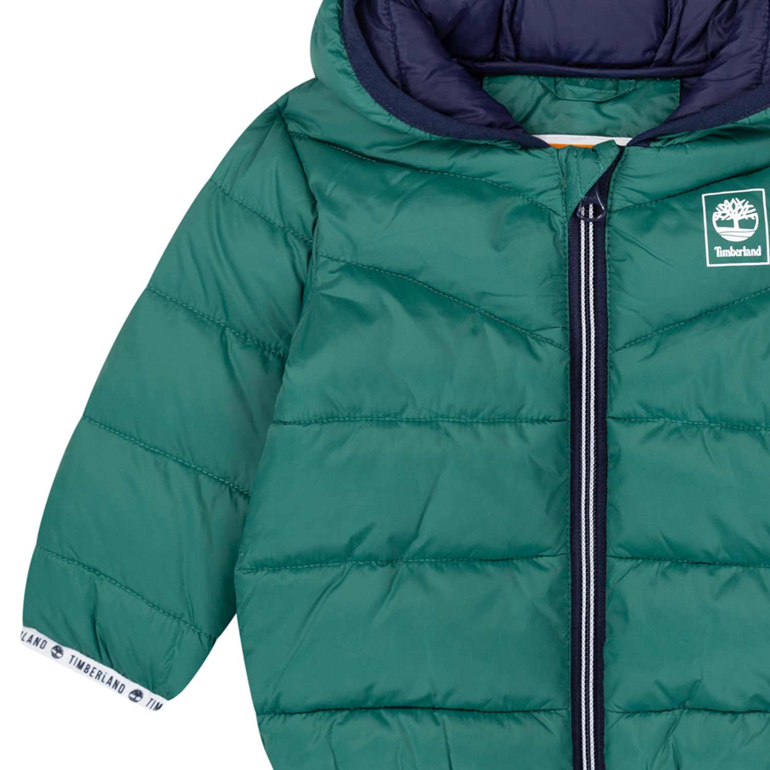 GIUBBOTTO VERDE CON DETTAGLI BLU BAMBINO - annameglio.com abbigliamento moda