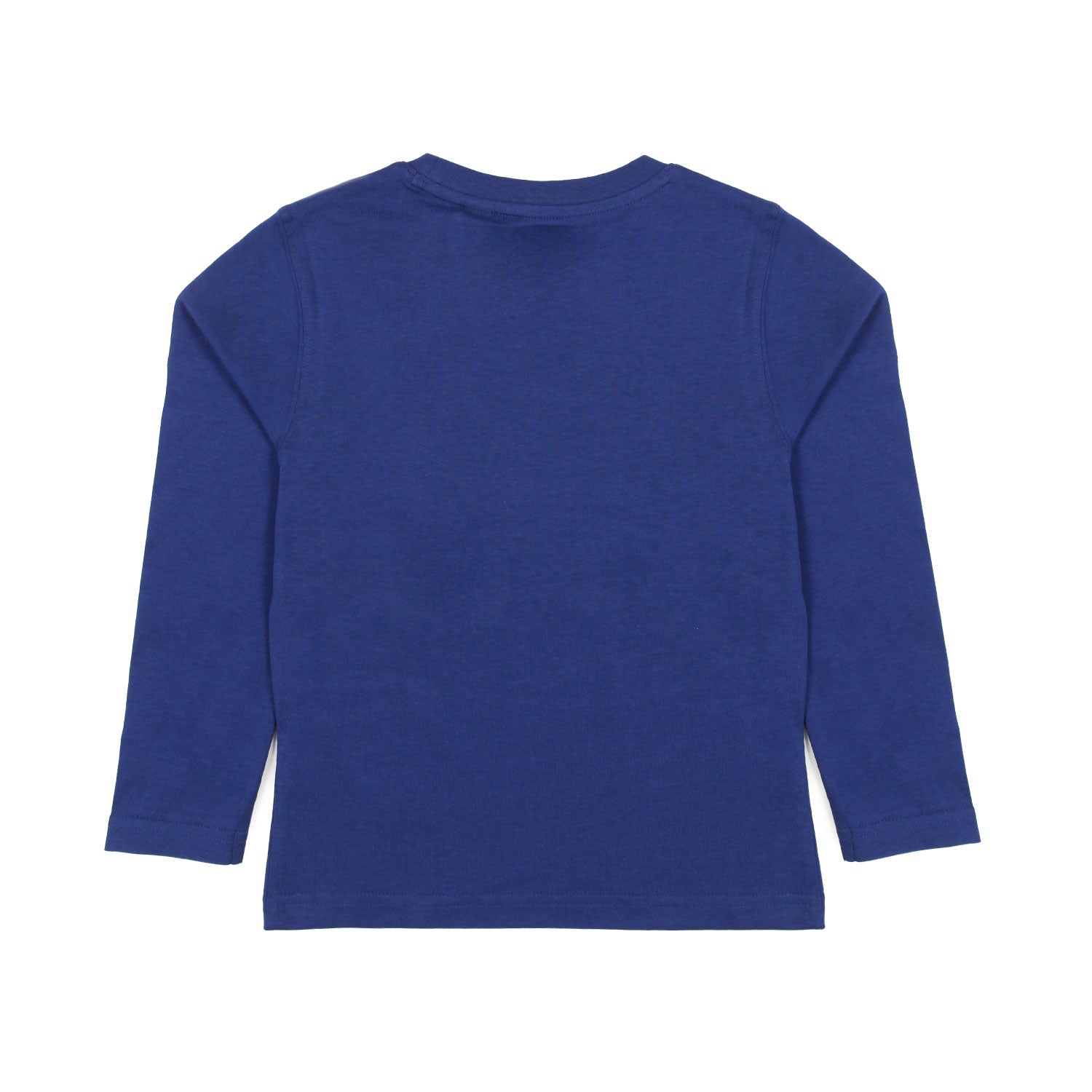 T-SHIRT MANICA LUNGA BLU INDACO CON LOGO SFUMATO - annameglio.com abbigliamento moda