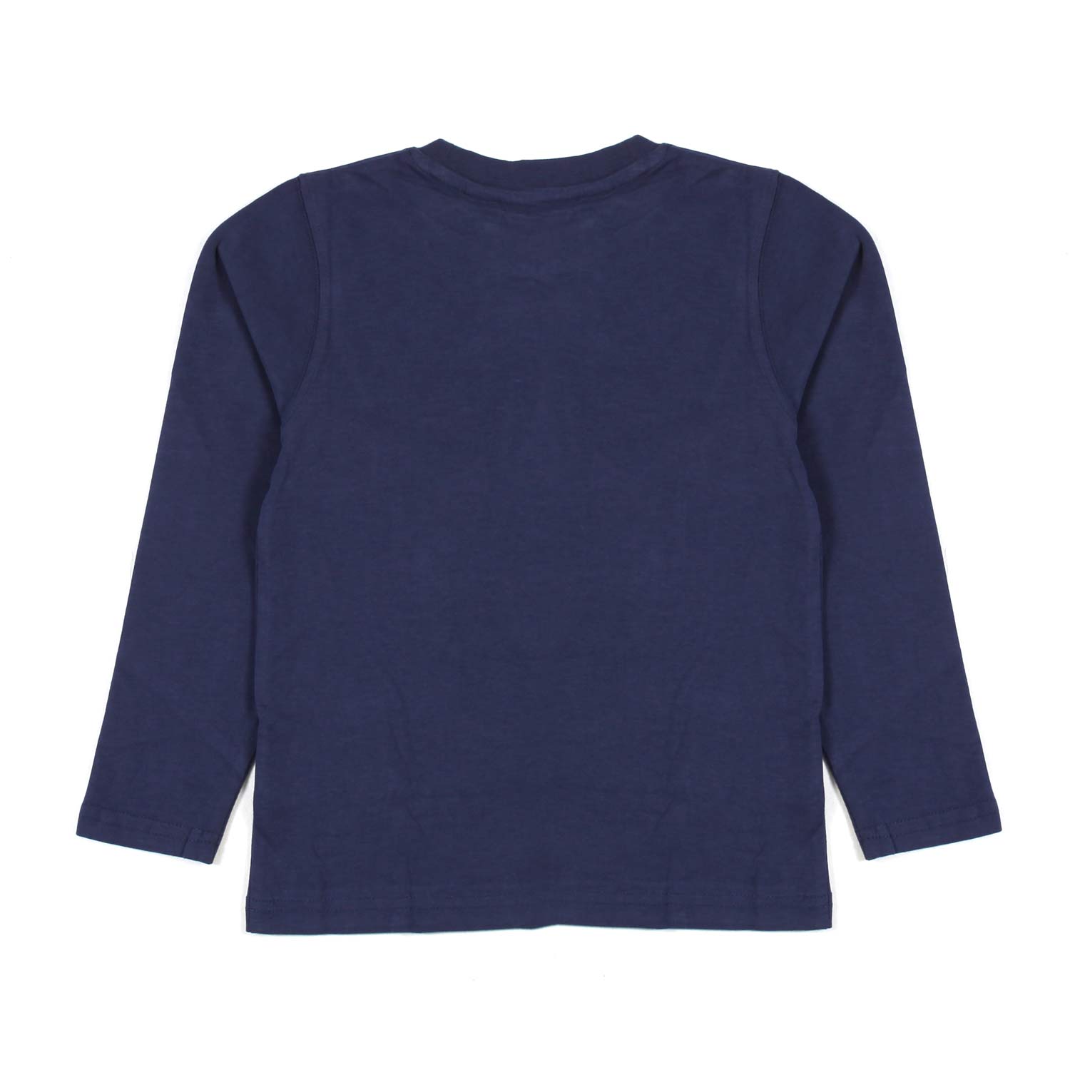 T-SHIRT MANICA LUNGA BLU CON STAMPA ROSSA - annameglio.com abbigliamento moda