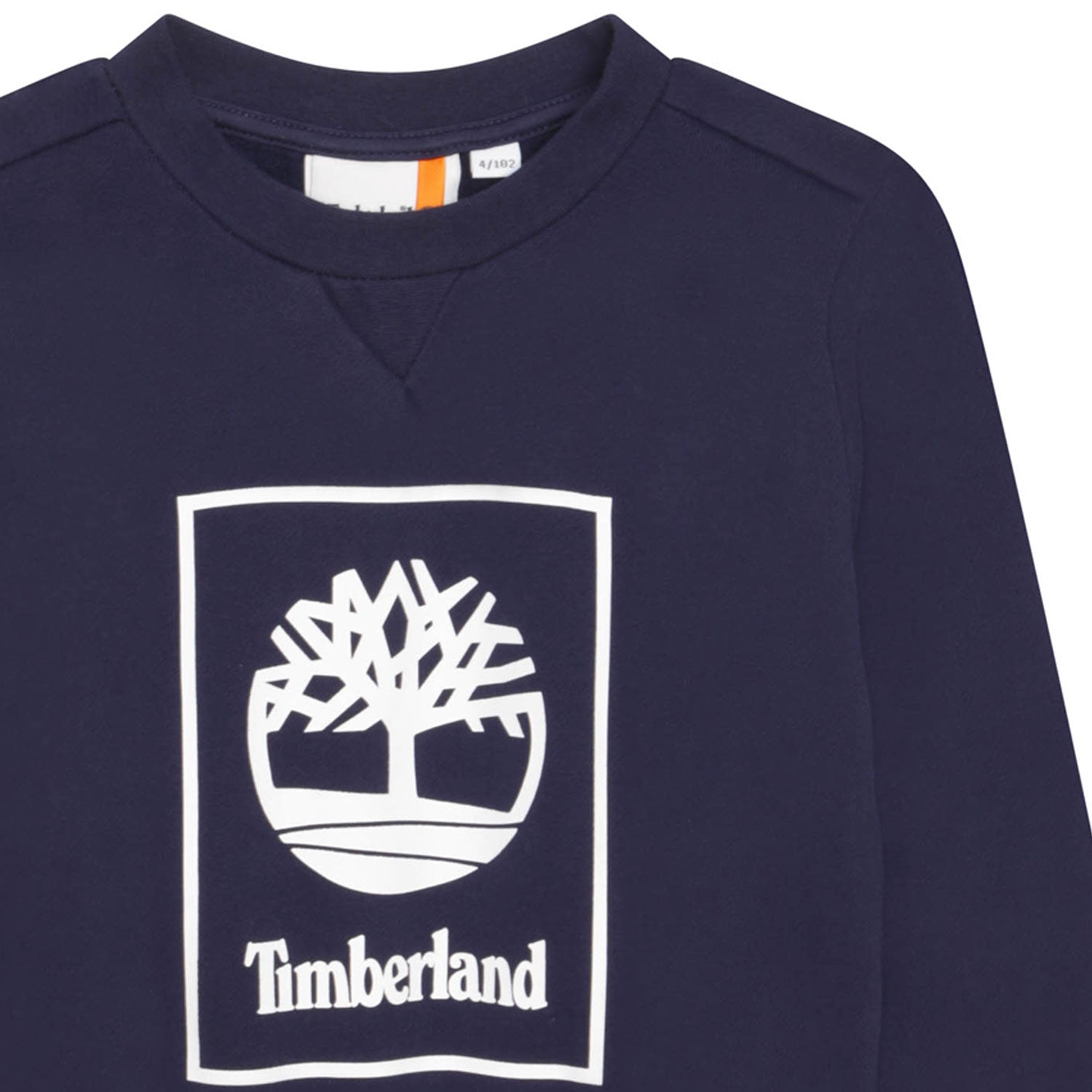 FELPA BLU SCURO CON MAXI LOGO BIANCO - annameglio.com abbigliamento moda