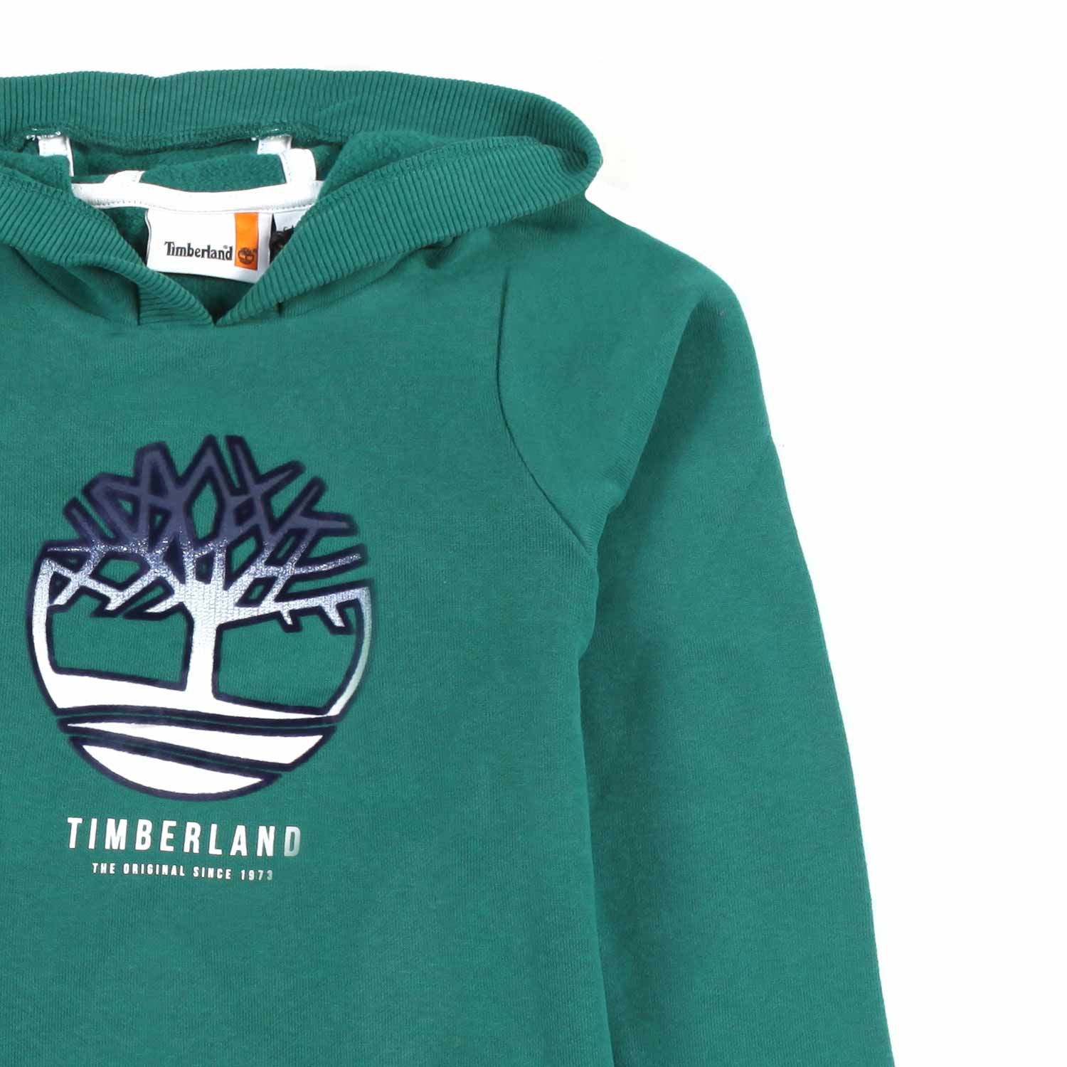 FELPA HOODIE VERDE CON MAXI LOGO SFUMATO - annameglio.com abbigliamento moda