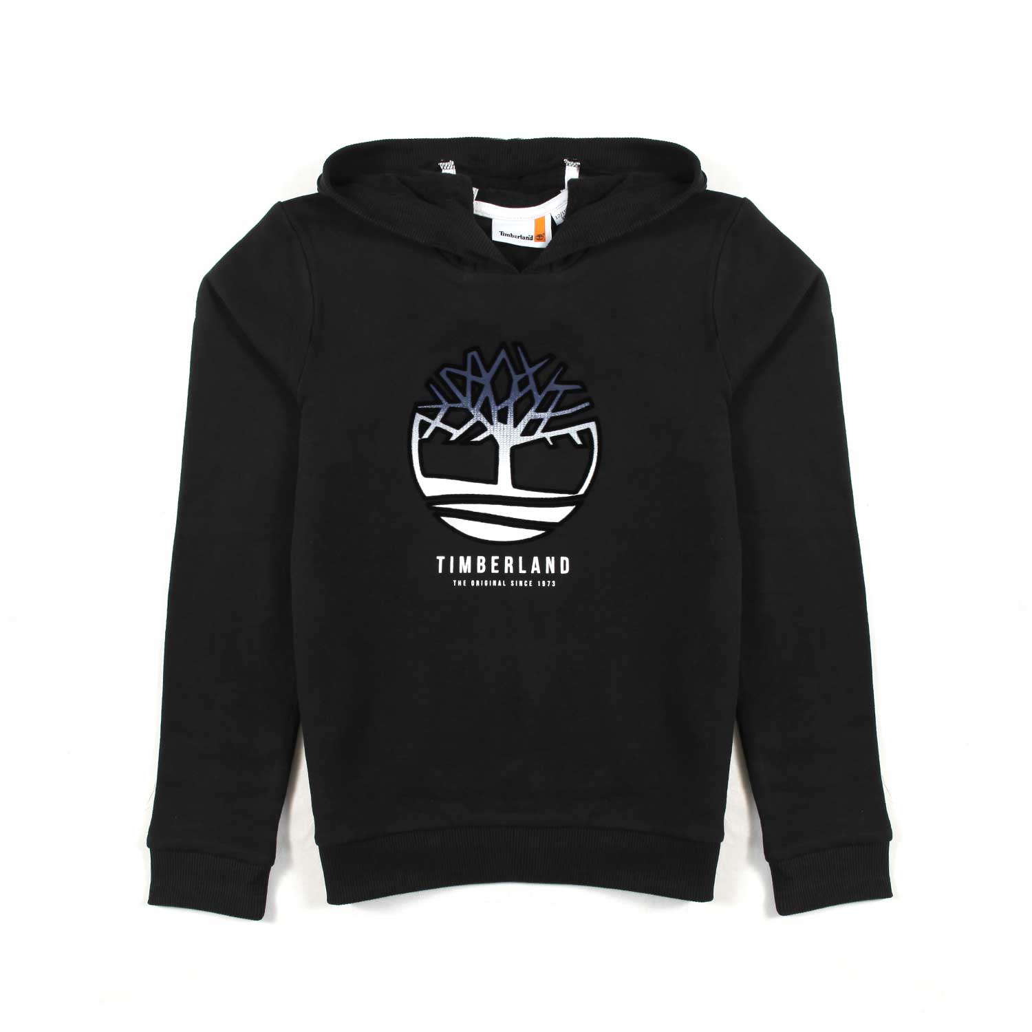 FELPA HOODIE NERA CON MAXI LOGO SFUMATO - annameglio.com abbigliamento moda