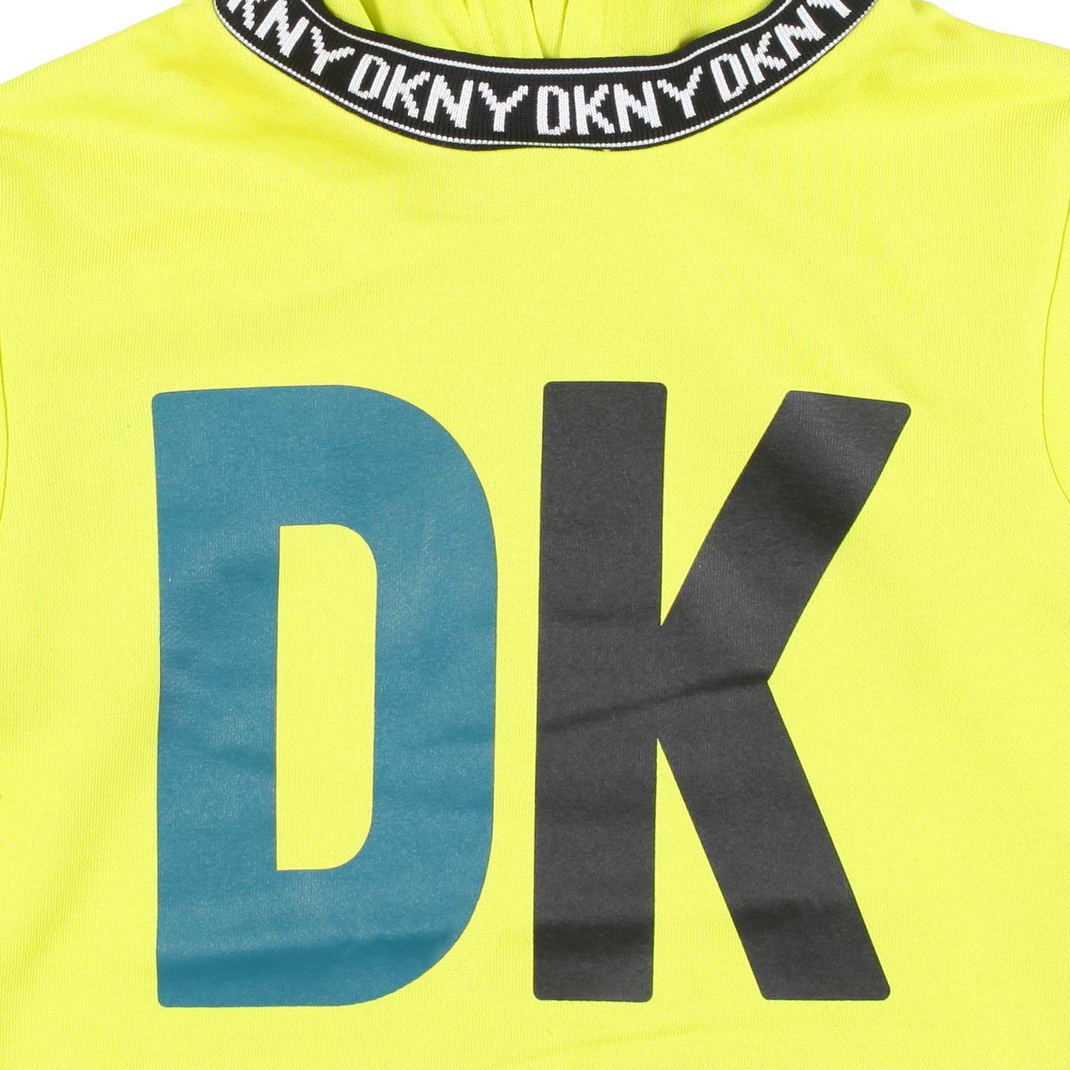 FELPA GIALLO FLUO CON LOGHI BAMBINA E TEEN - annameglio.com abbigliamento moda