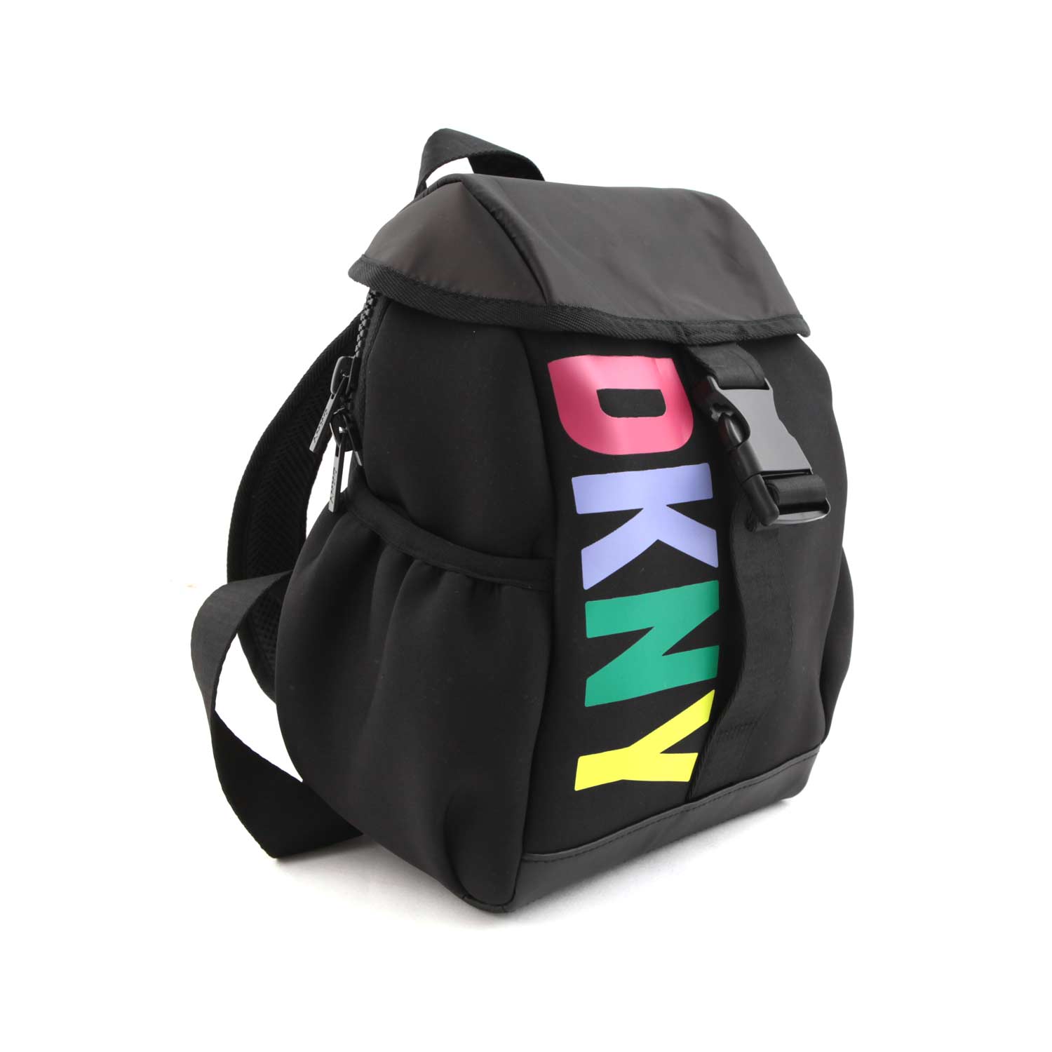 ZAINO NERO CON LOGO MULTICOLOR BAMBINA E TEEN - annameglio.com abbigliamento moda