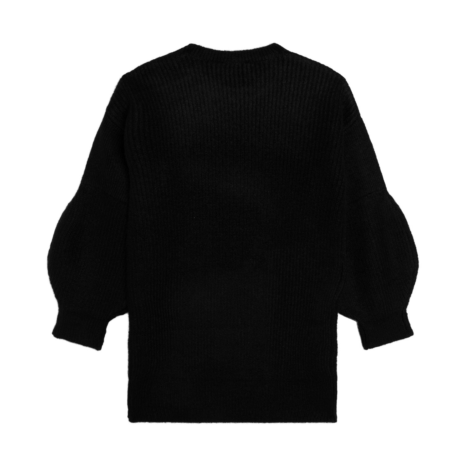 VESTITO MAXI-MAGLIA NERO BAMBINA E TEEN - annameglio.com abbigliamento moda