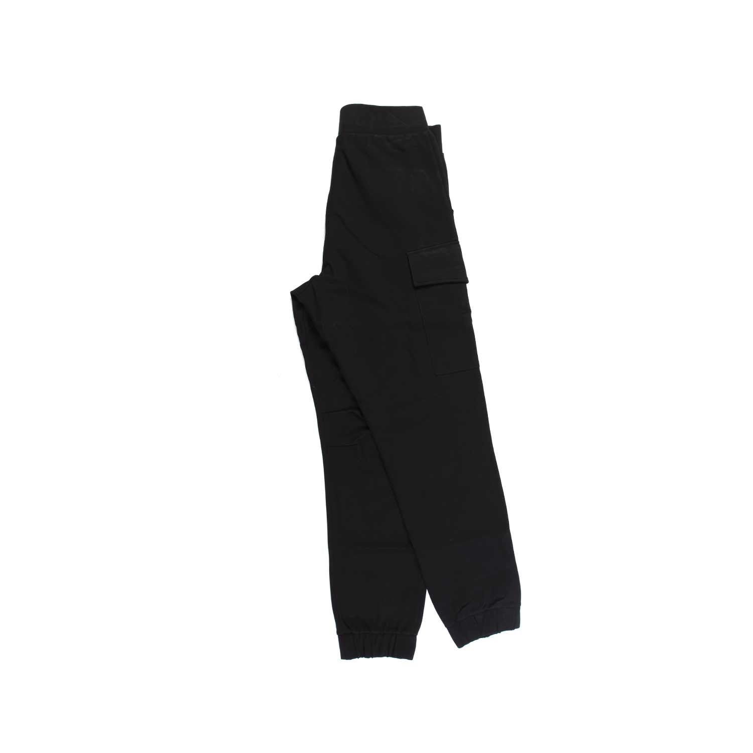 PANTALONE CARGO NERO CON LOGHI BIANCHI - annameglio.com abbigliamento moda