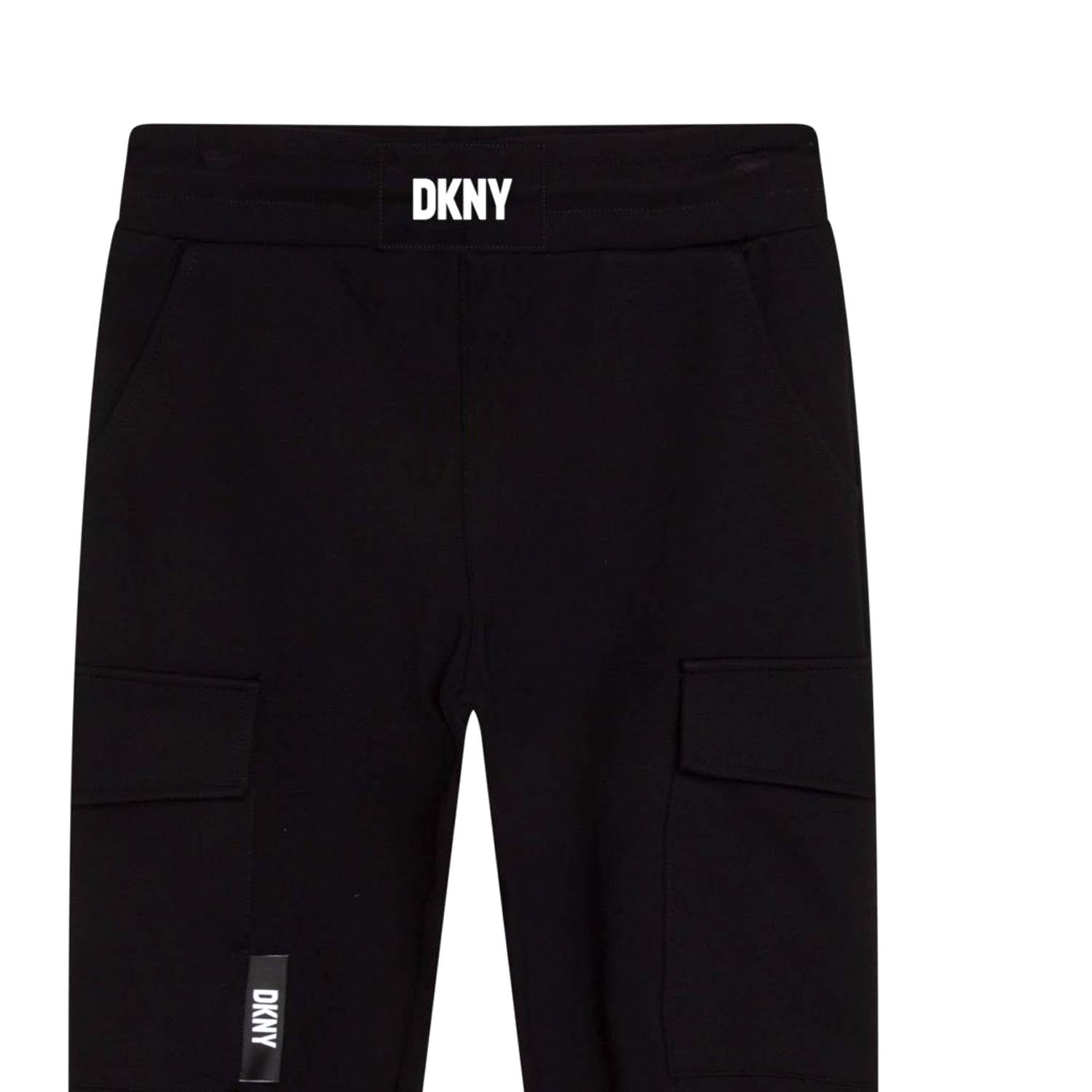 PANTALONE CARGO NERO CON LOGHI BIANCHI - annameglio.com abbigliamento moda