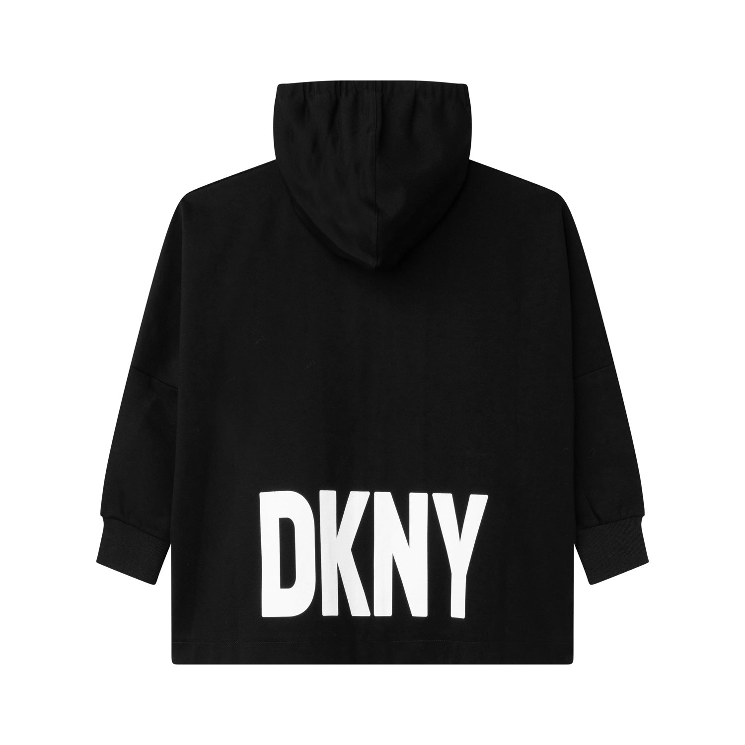 FELPA NERA CON CAPPUCCIO E LOGHI BIANCHI - annameglio.com abbigliamento moda