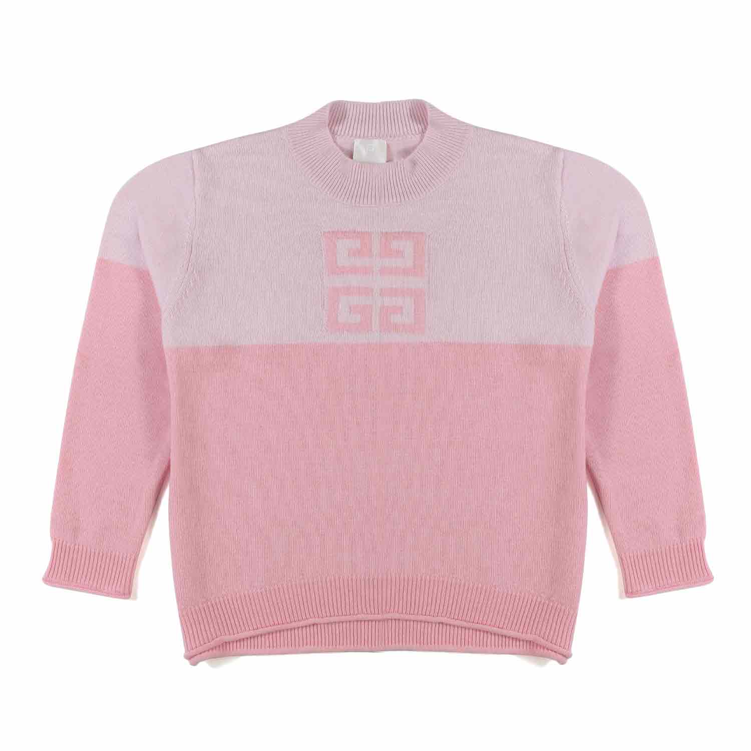 PULLOVER ROSA COLOR BLOCK BAMBINA E TEENAGER - annameglio.com abbigliamento moda