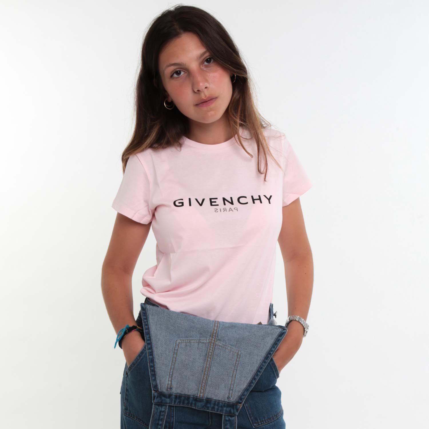 T-SHIRT ROSA CHIARO CON LOGHI BAMBINA E TEEN - annameglio.com abbigliamento moda