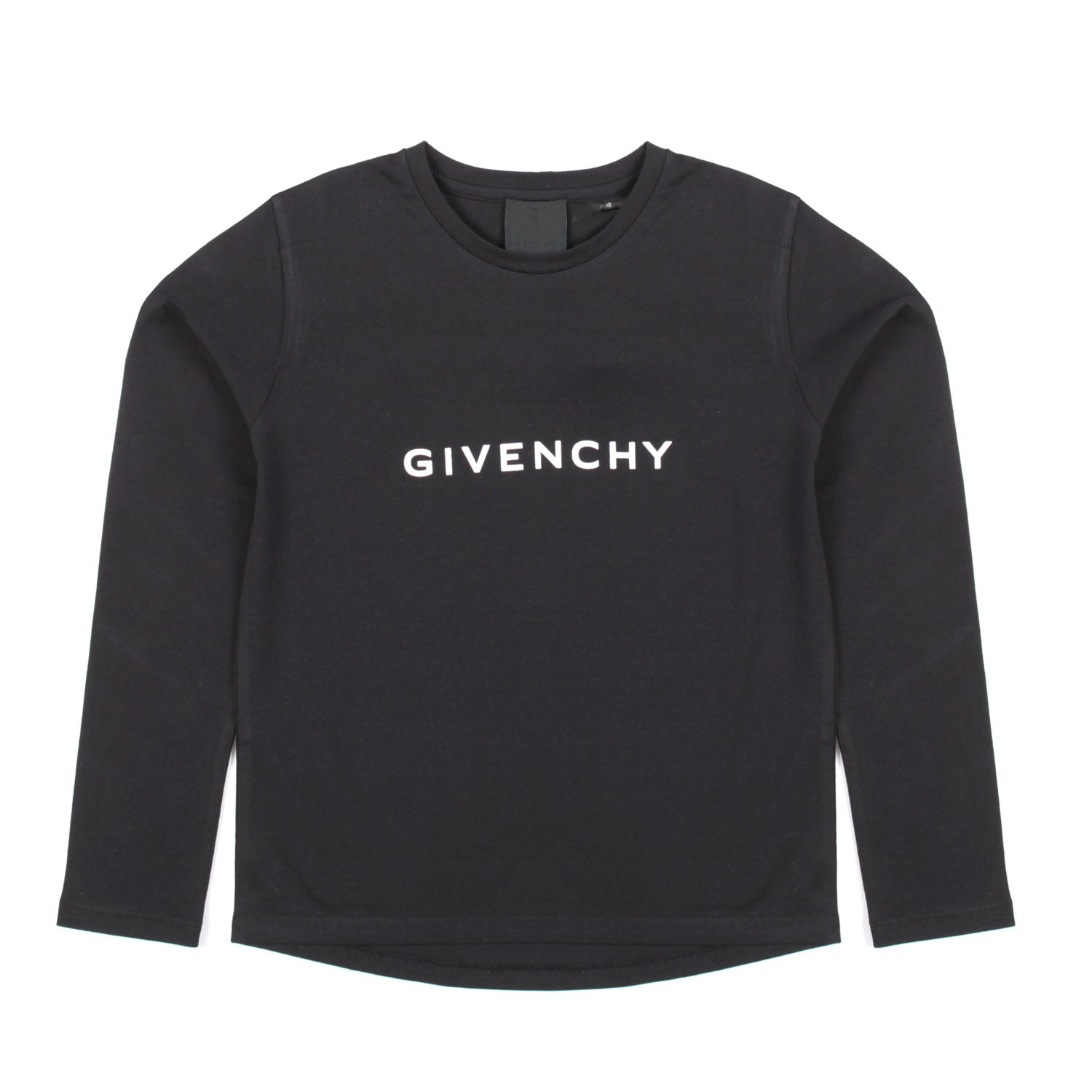 T-SHIRT MANICA LUNGA NERA CON LOGHI BAMBINA TEEN - annameglio.com abbigliamento moda