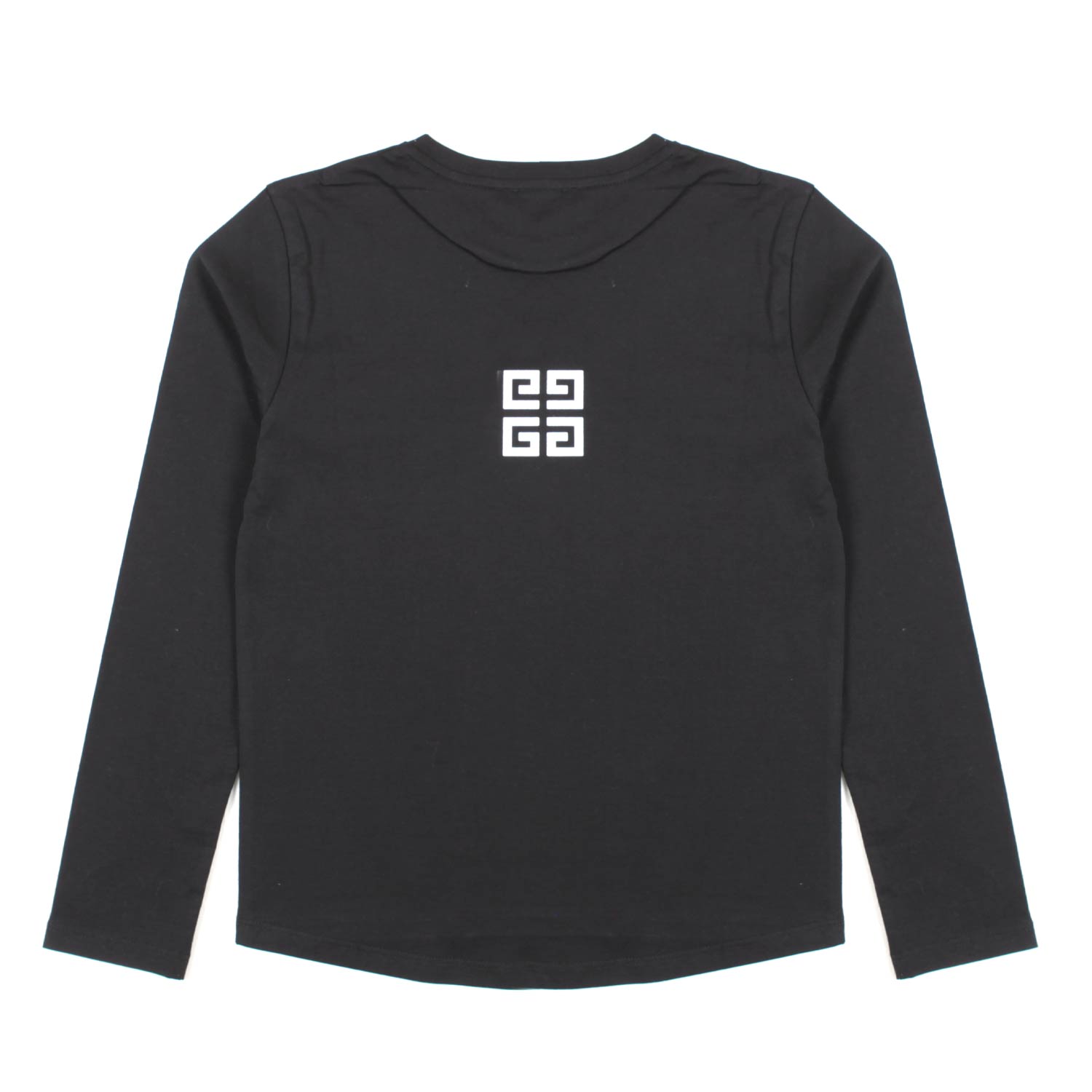 T-SHIRT MANICA LUNGA NERA CON LOGHI BAMBINA TEEN - annameglio.com abbigliamento moda