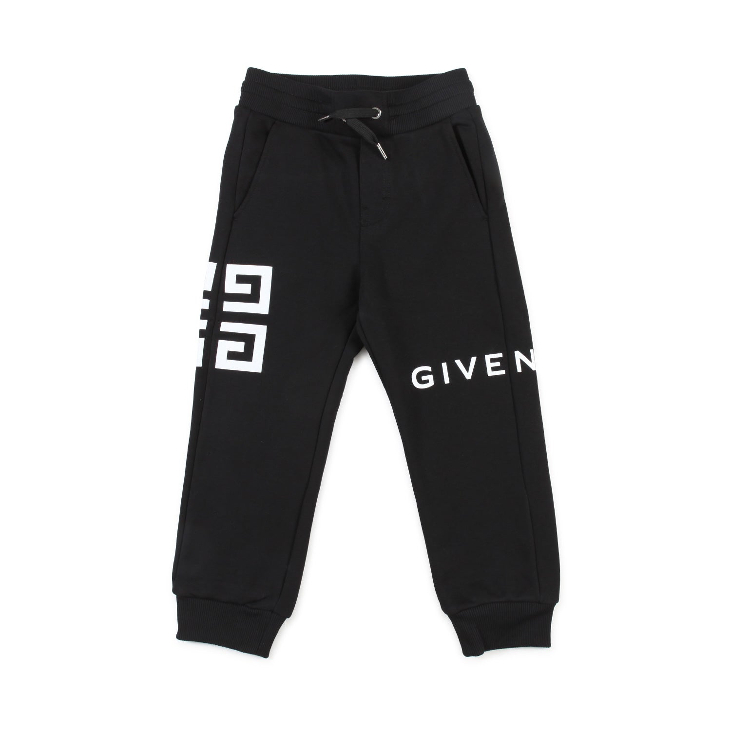 PANTALONE IN FELPA NERO E BIANCO BAMBINO E TEEN - annameglio.com abbigliamento moda