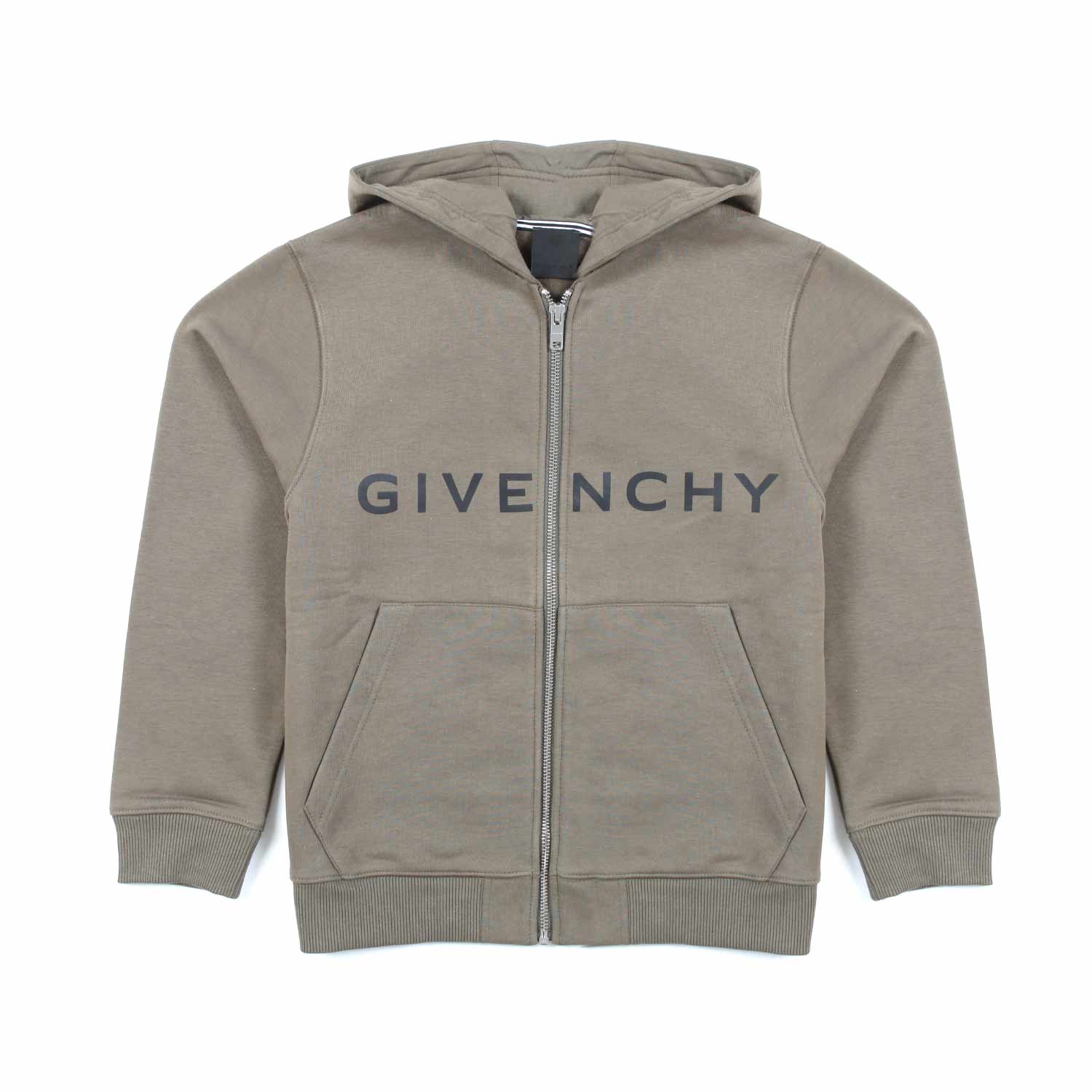 FELPA UNISEX VERDE MILITARE CON CAPPUCCIO - annameglio.com abbigliamento moda