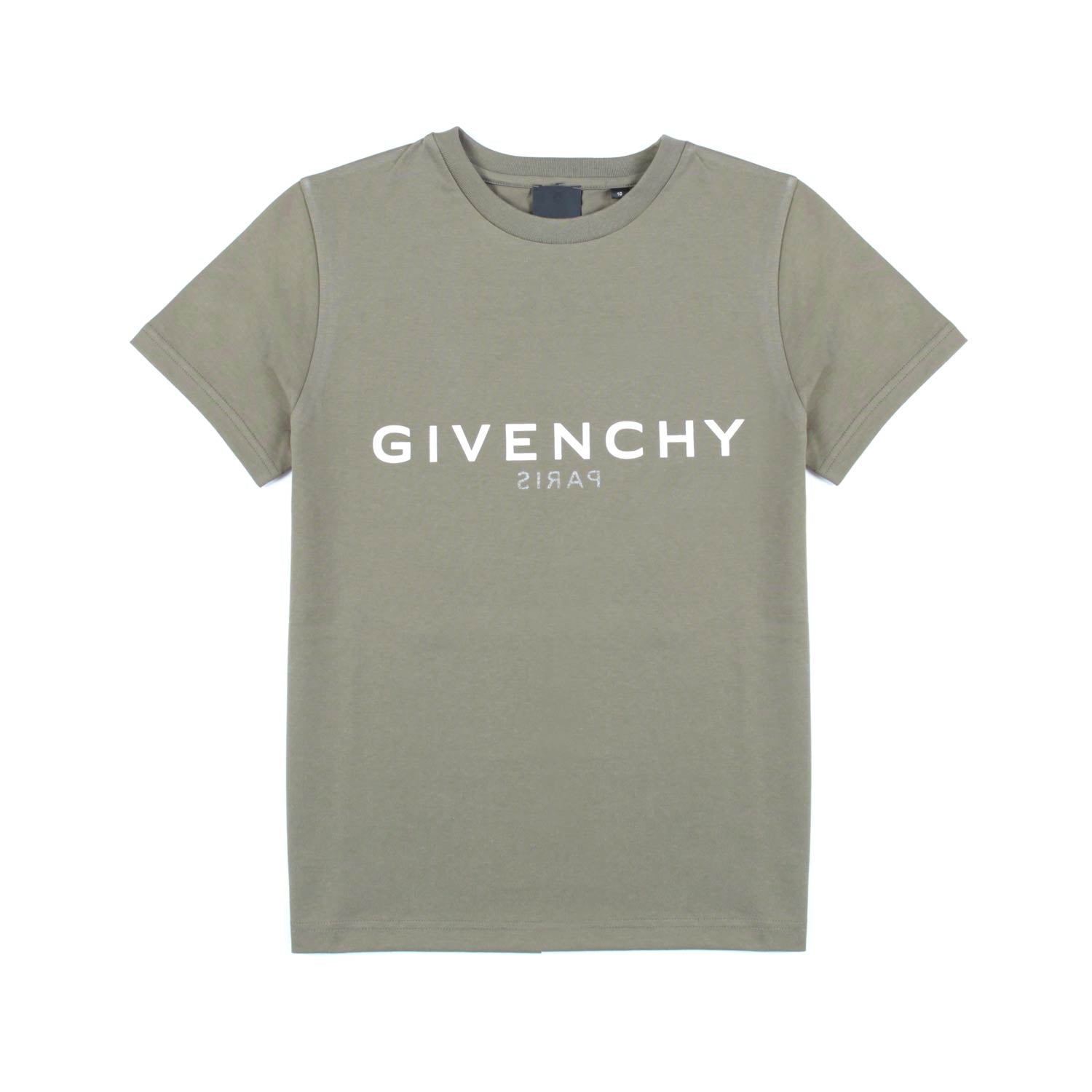 T-SHIRT VERDE MILITARE CON LOGHI BAMBINA TEEN - annameglio.com abbigliamento moda