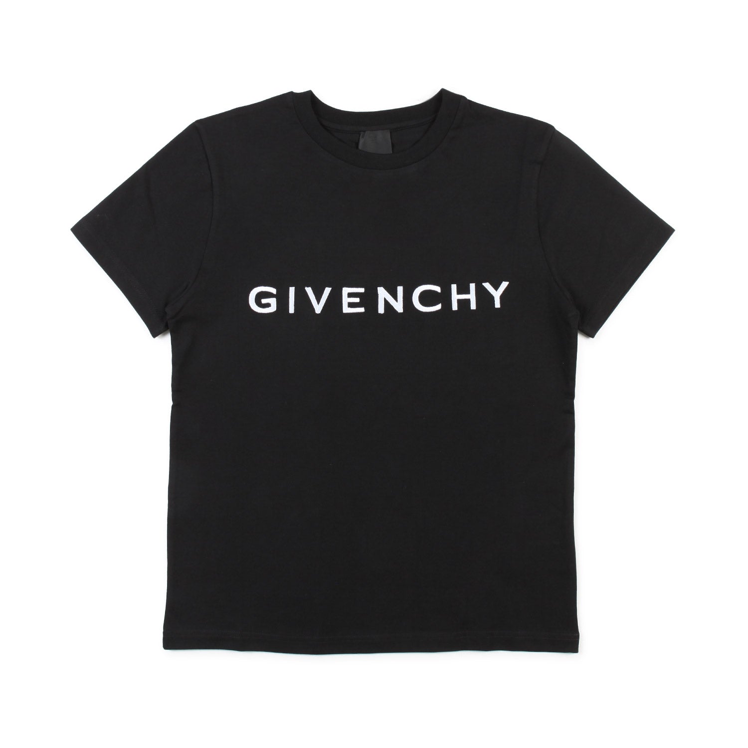 T-SHIRT NERA CON LOGHI RICAMATI BAMBINA E TEEN - annameglio.com abbigliamento moda