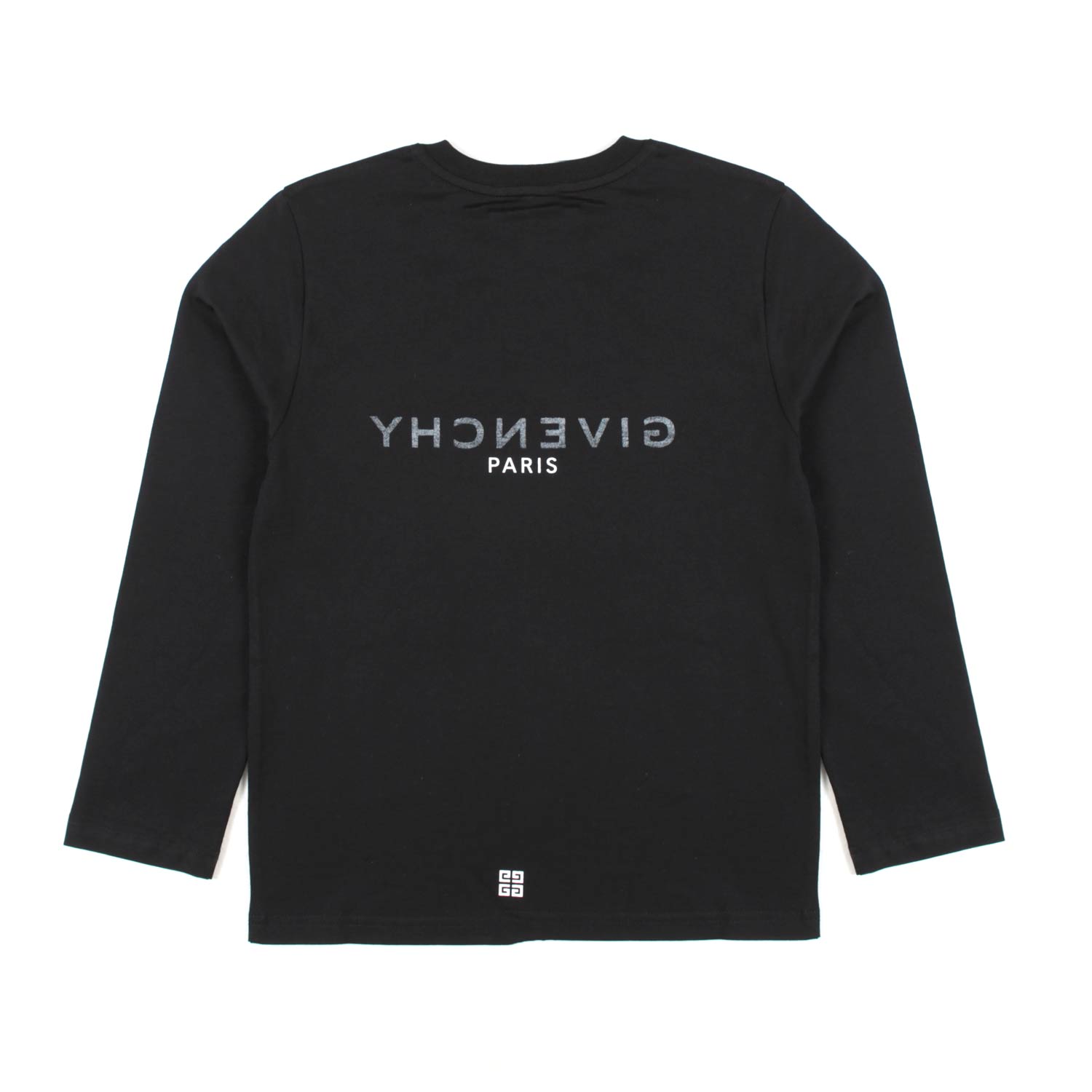 T-SHIRT MANICA LUNGA UNISEX NERA CON LOGHI - annameglio.com abbigliamento moda