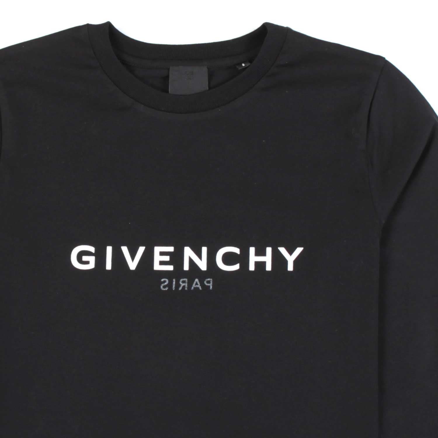 T-SHIRT MANICA LUNGA UNISEX NERA CON LOGHI - annameglio.com abbigliamento moda